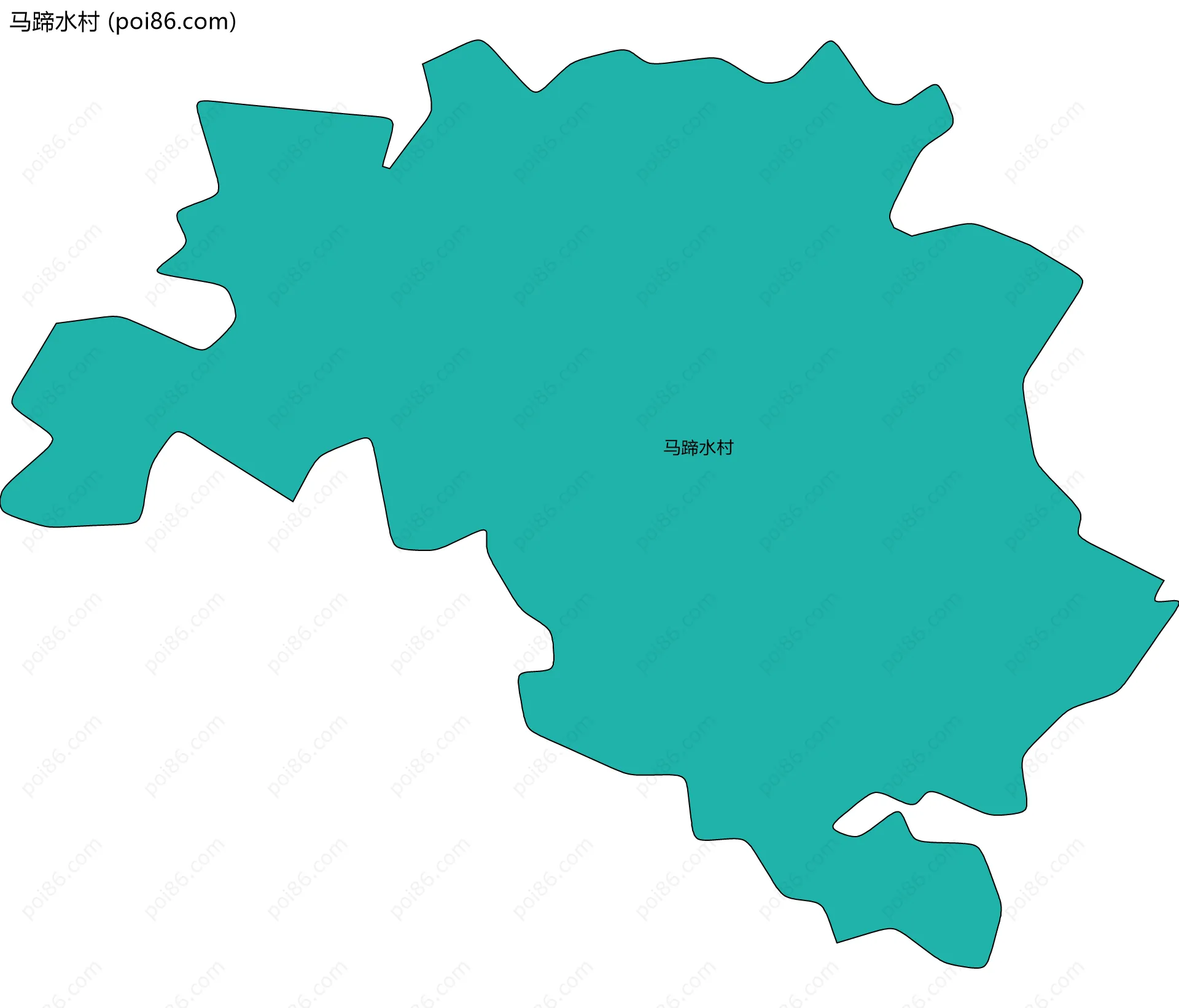 马蹄水村边界地图