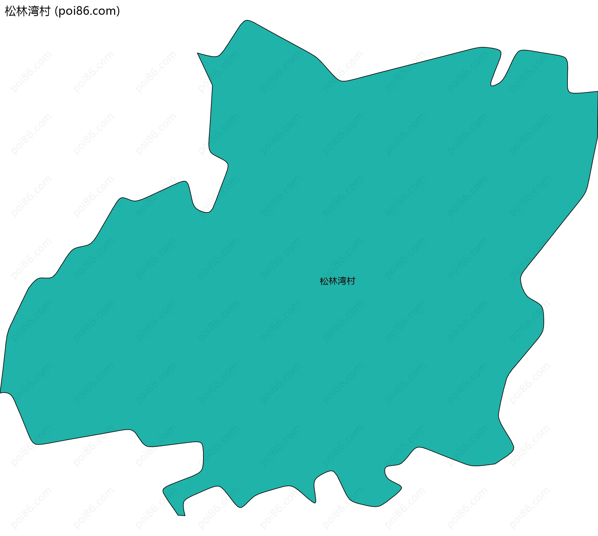 松林湾村边界地图