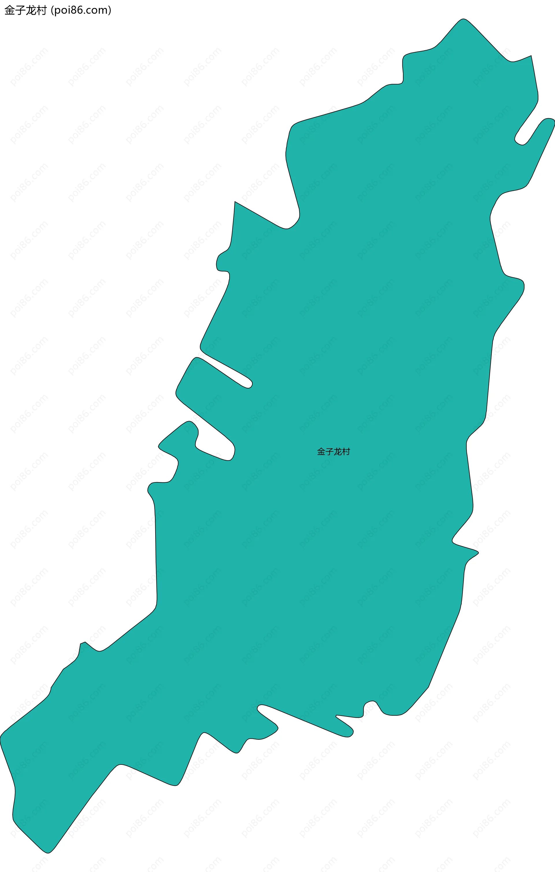 金子龙村边界地图