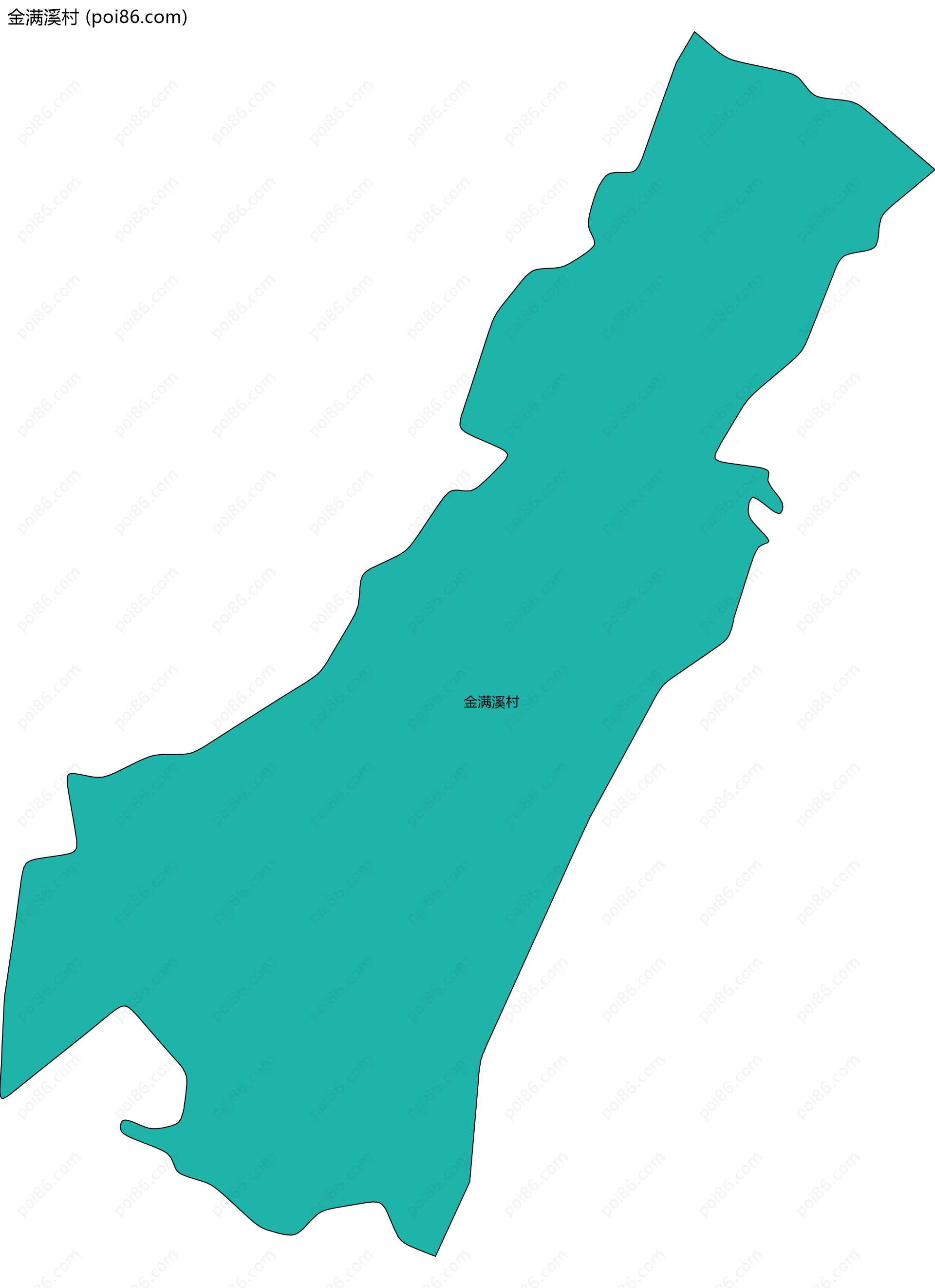 金满溪村边界地图