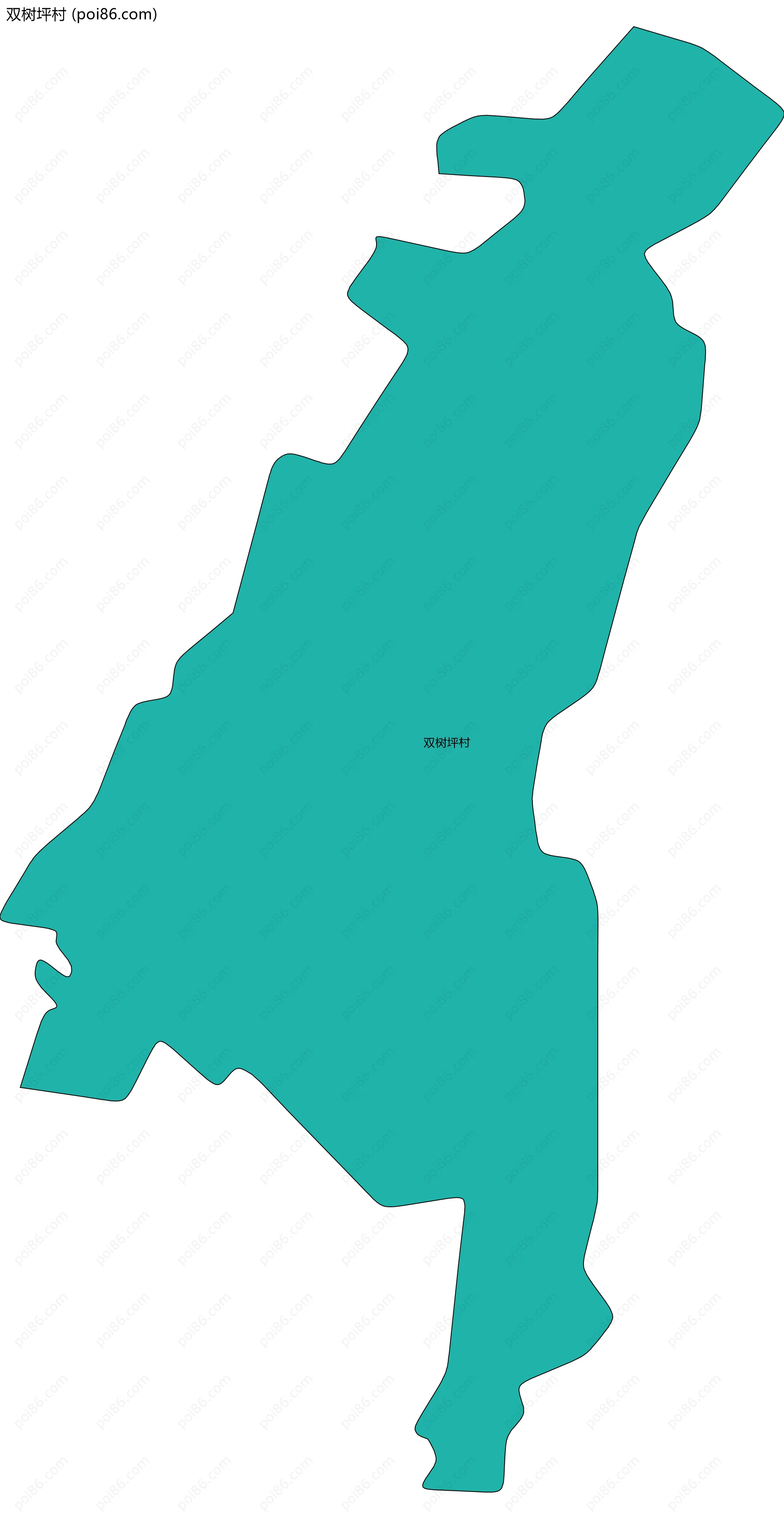 双树坪村边界地图