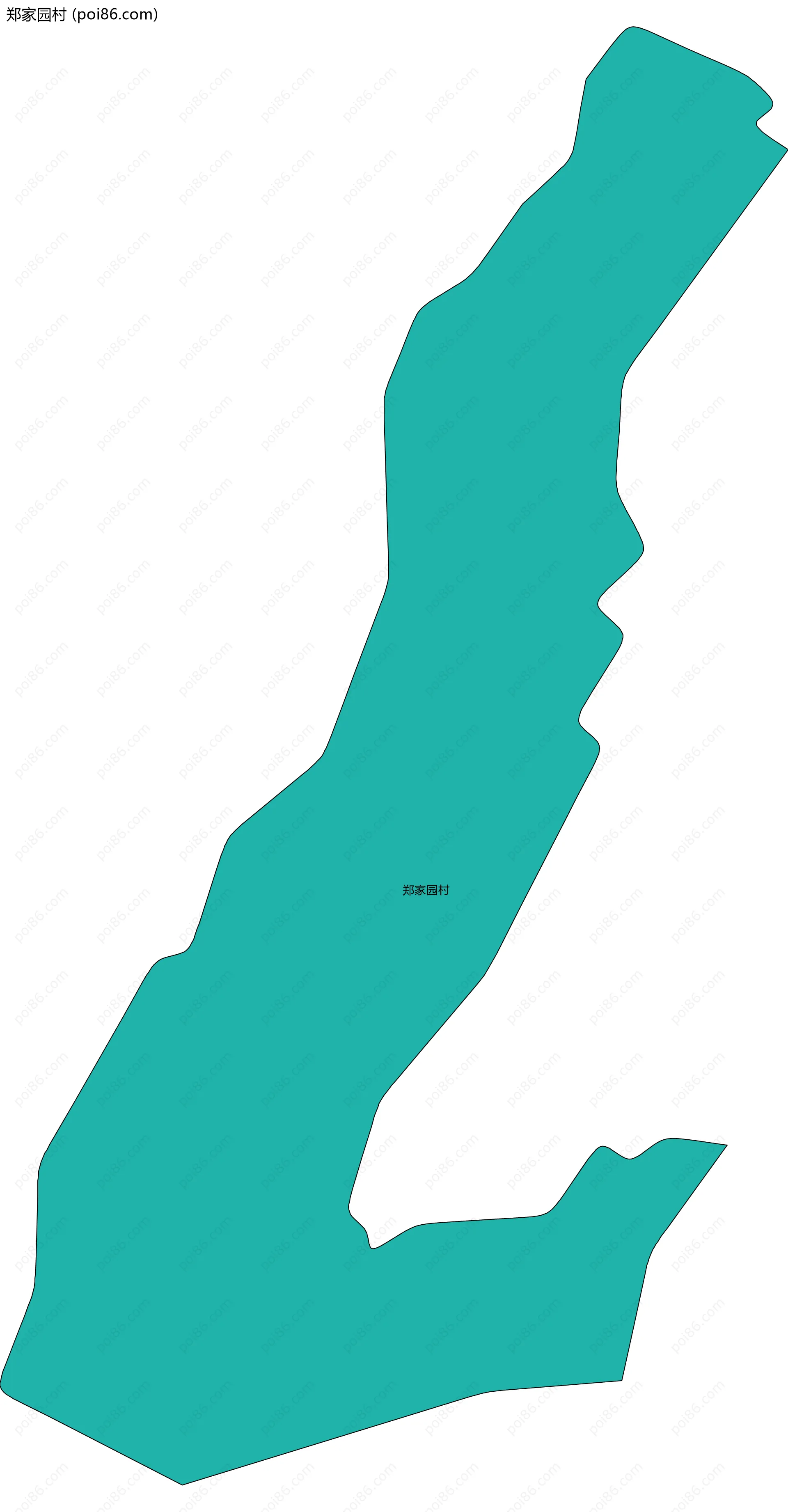 郑家园村边界地图