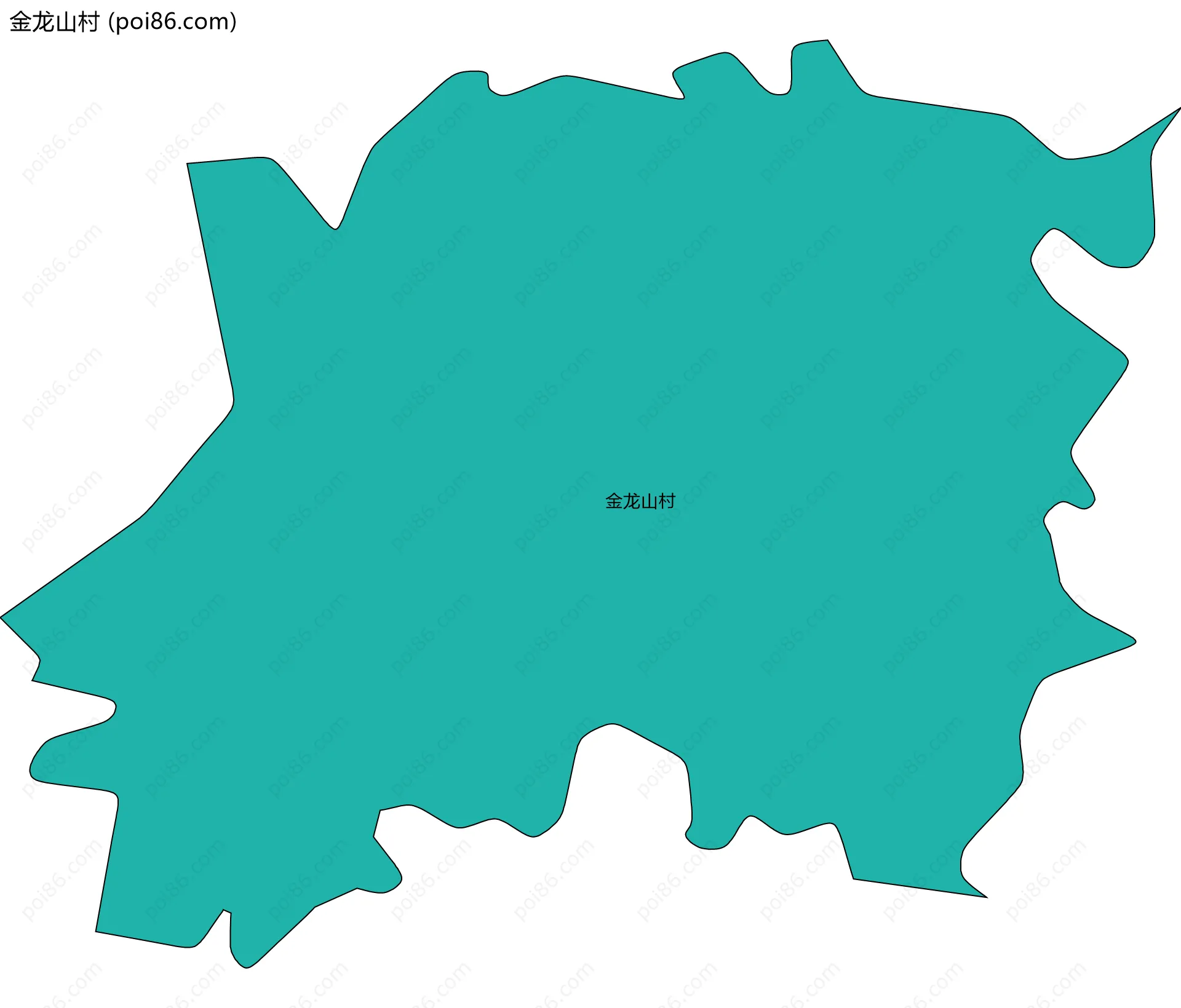 金龙山村边界地图
