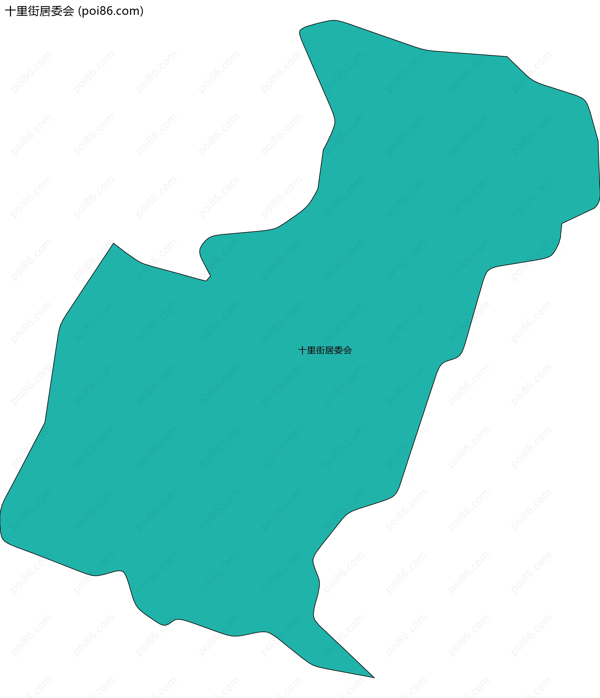 十里街居委会边界地图
