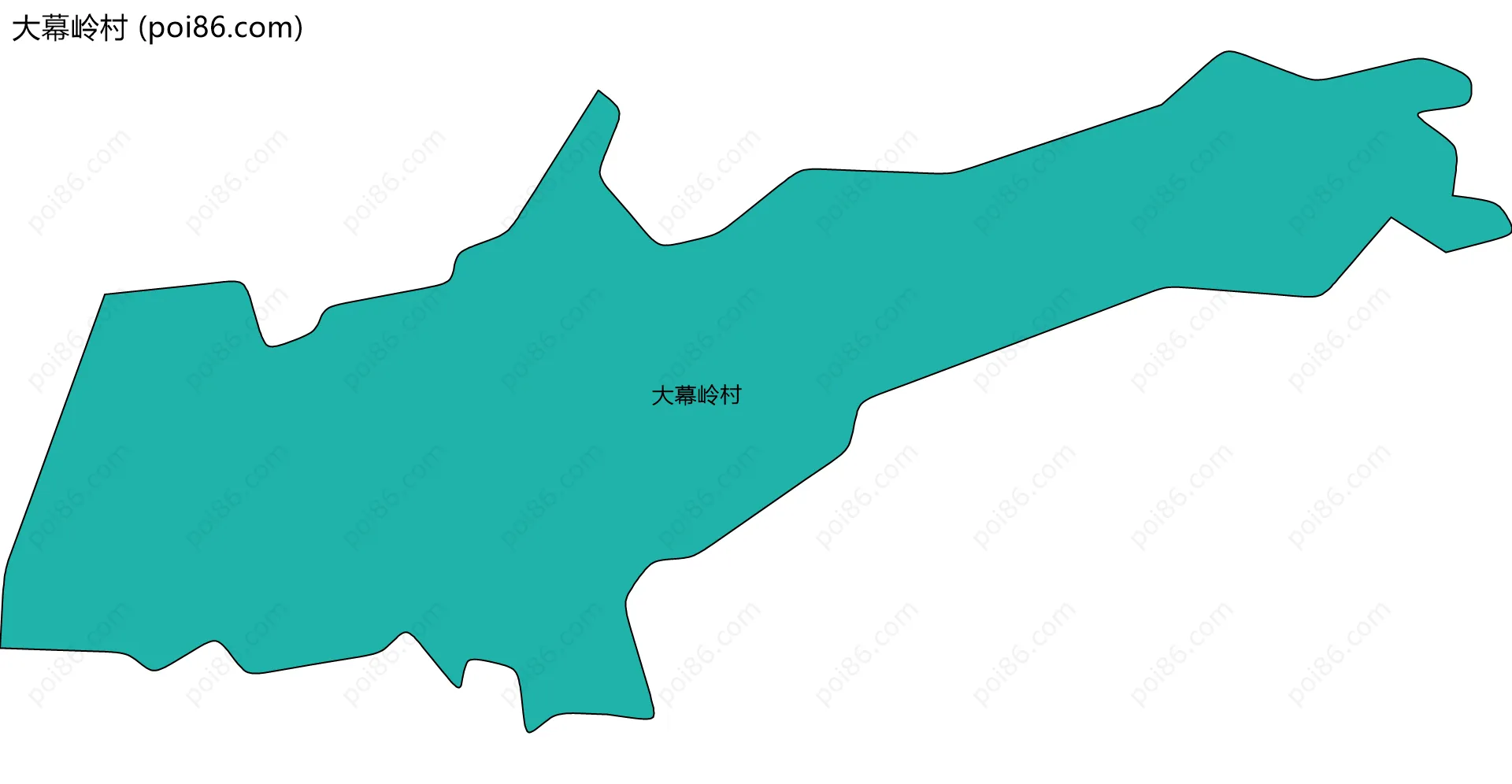 大幕岭村边界地图