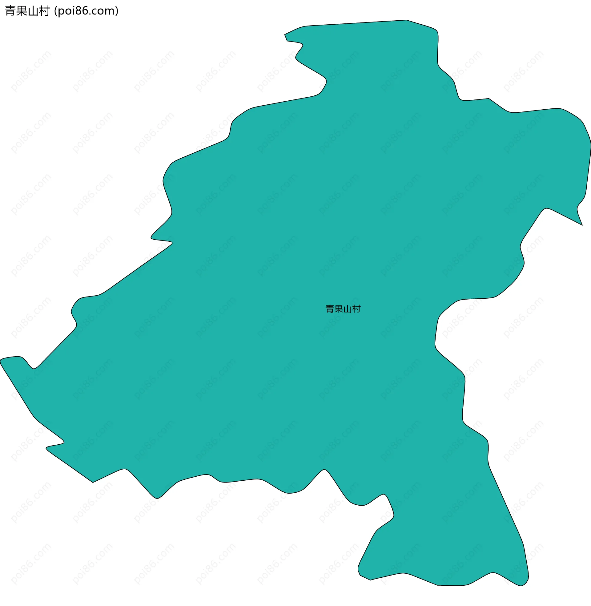 青果山村边界地图