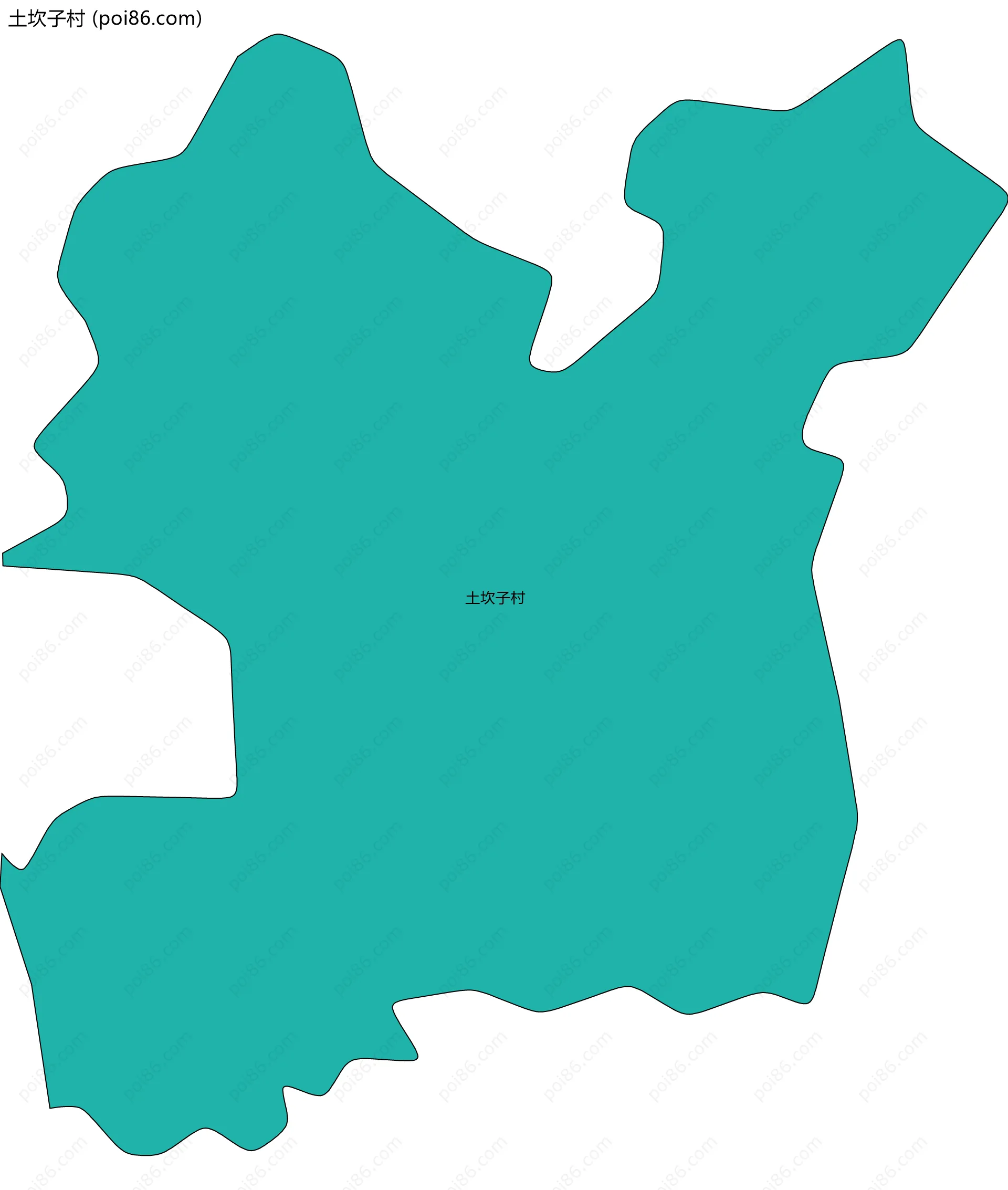 土坎子村边界地图