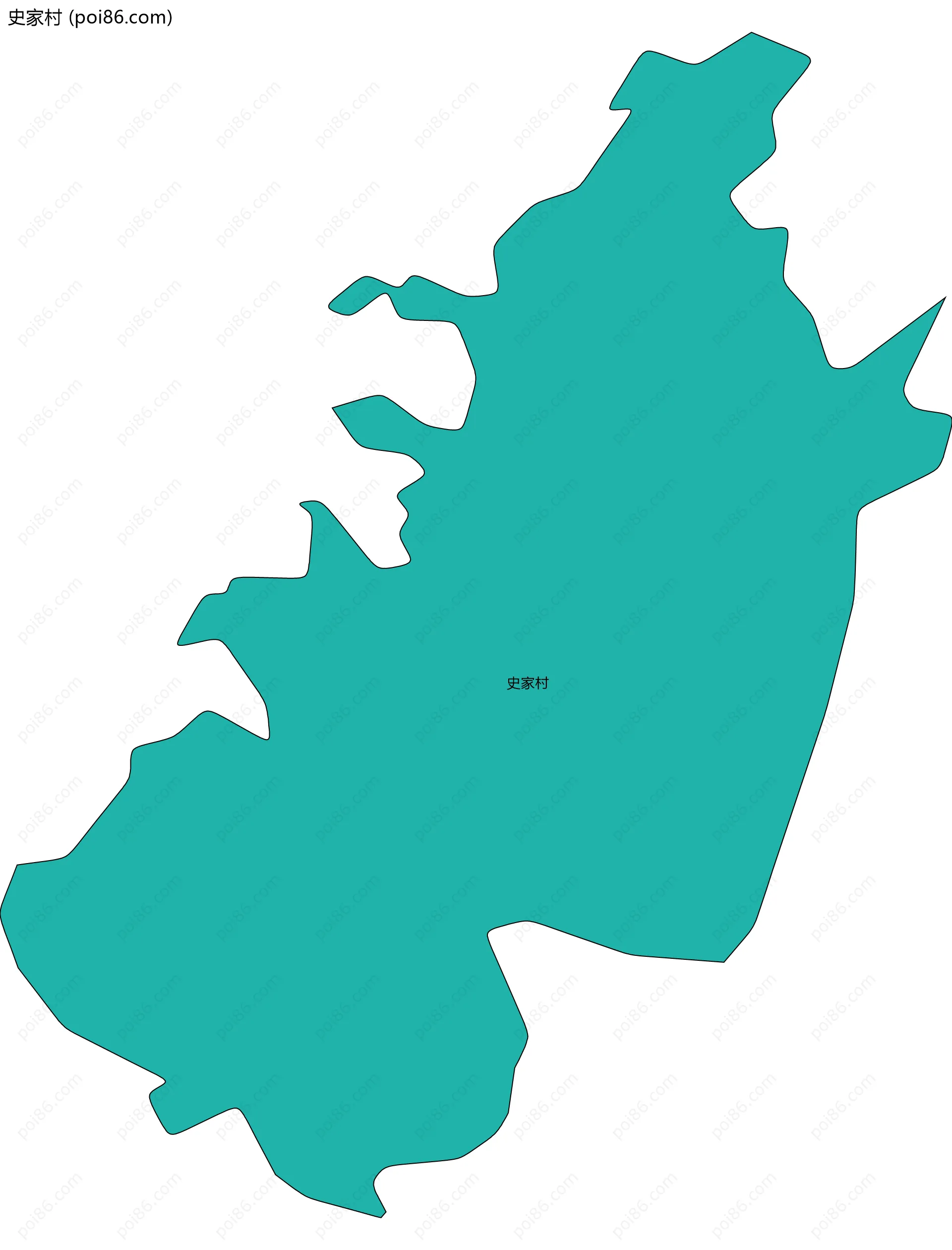 史家村边界地图