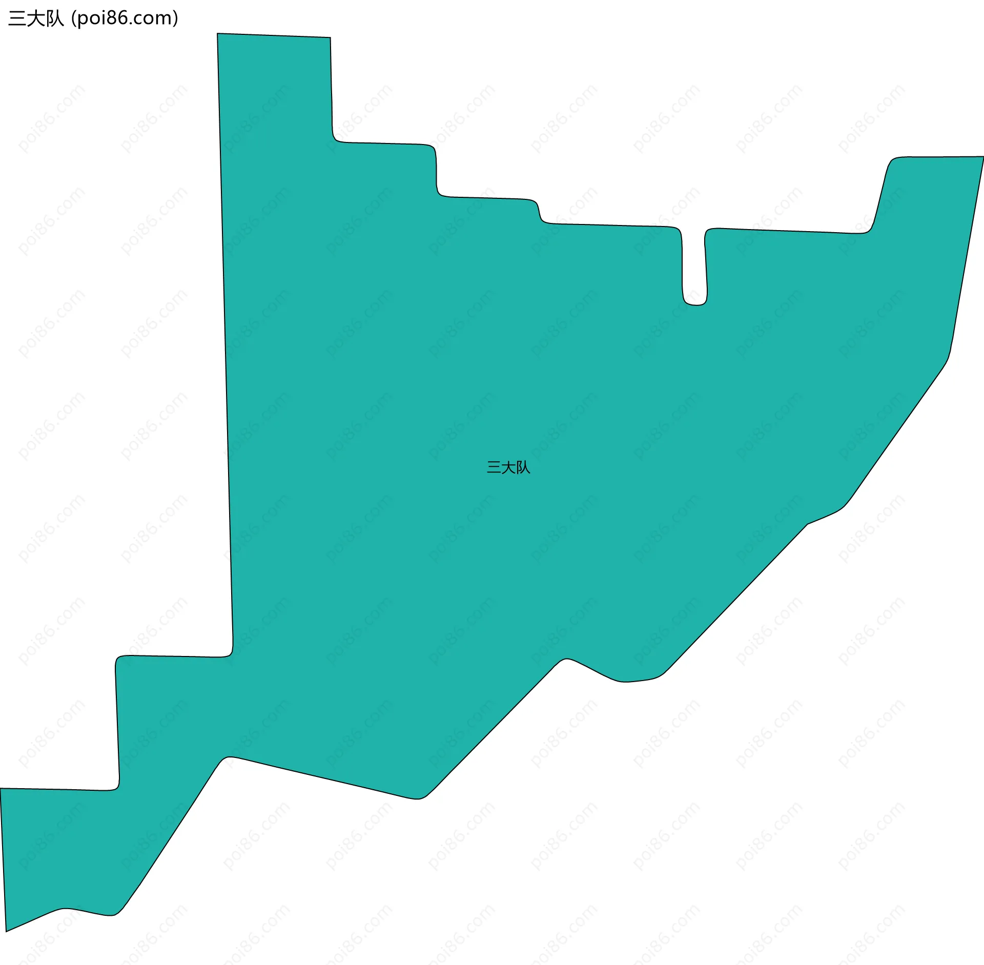 三大队边界地图