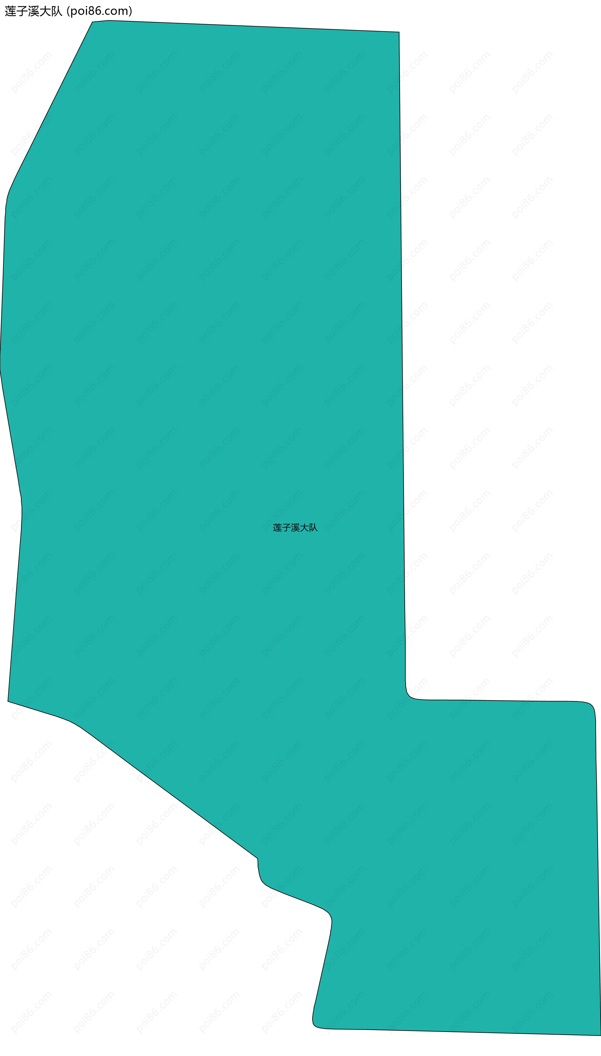 莲子溪大队边界地图