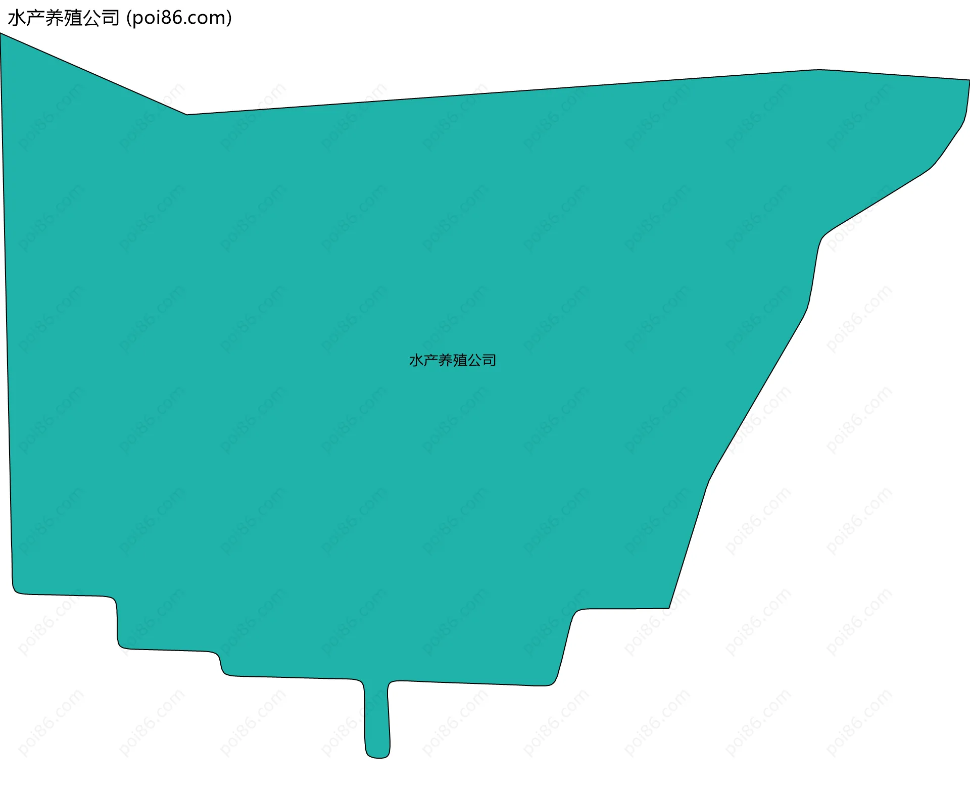 水产养殖公司边界地图