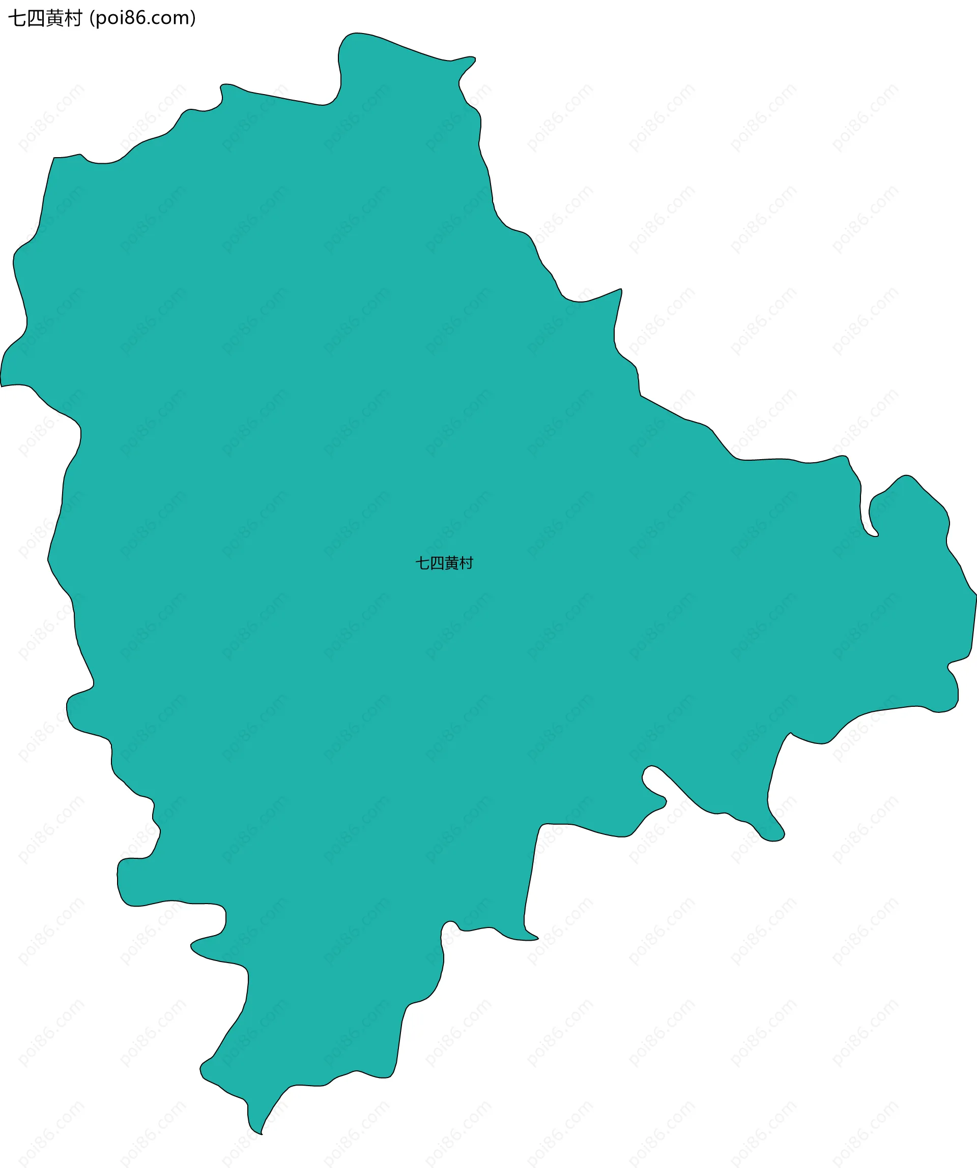 七四黄村边界地图