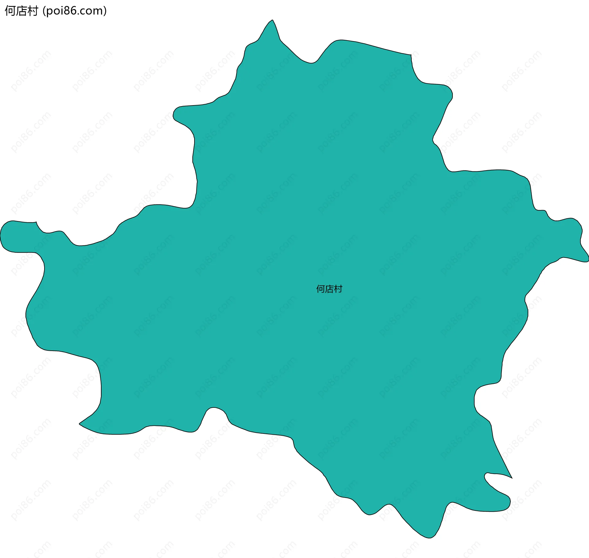 何店村边界地图