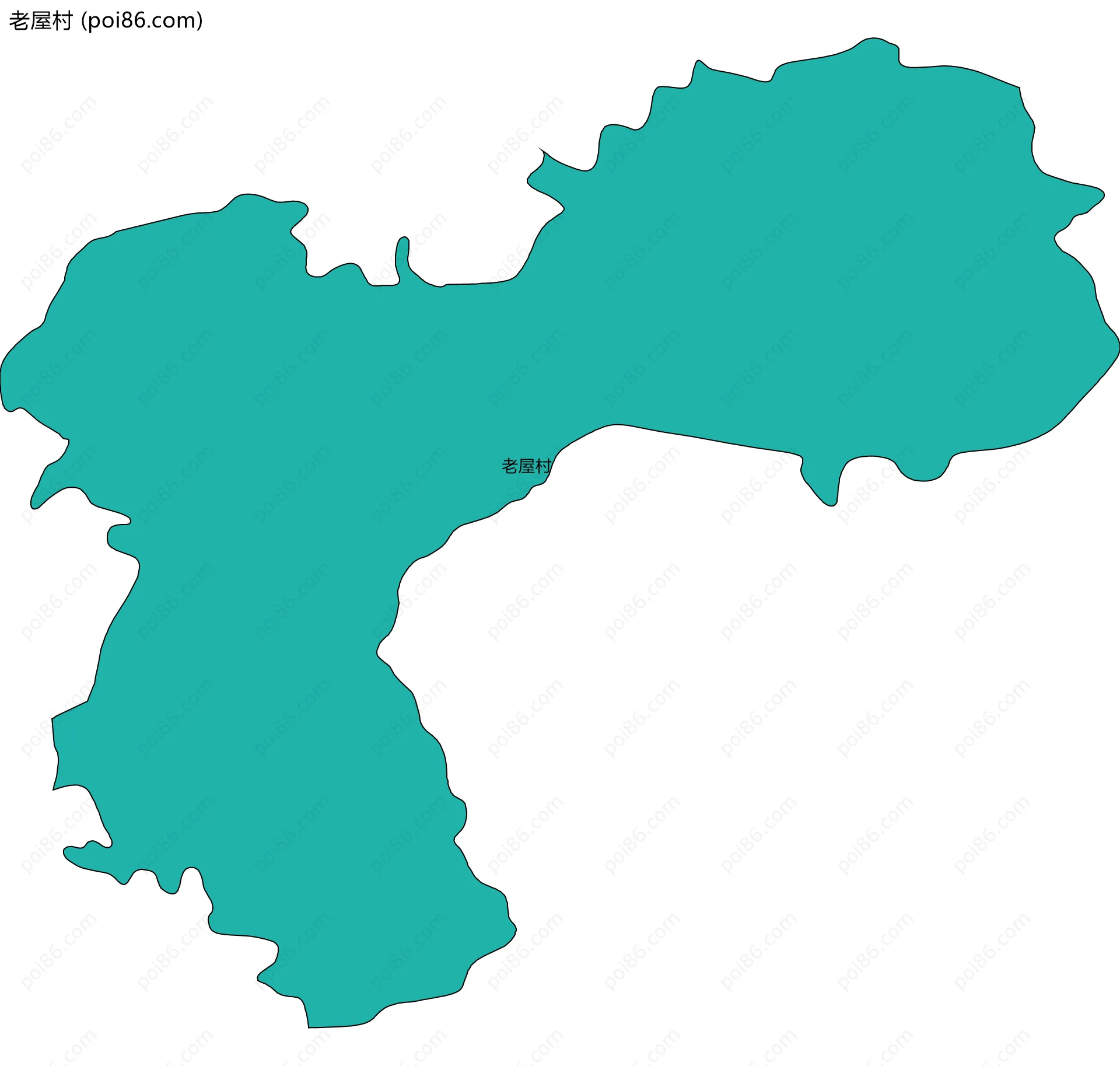 老屋村边界地图