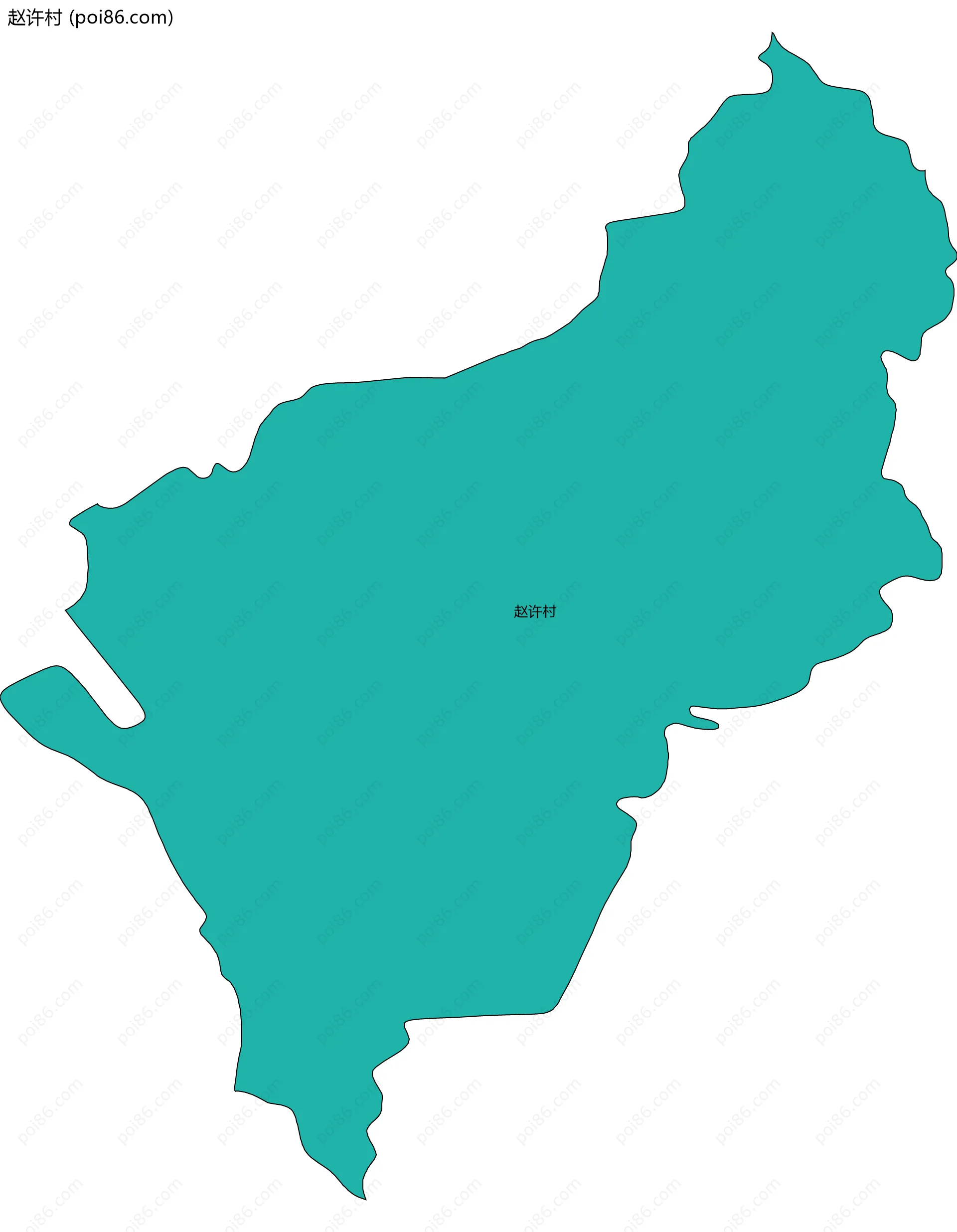 赵许村边界地图