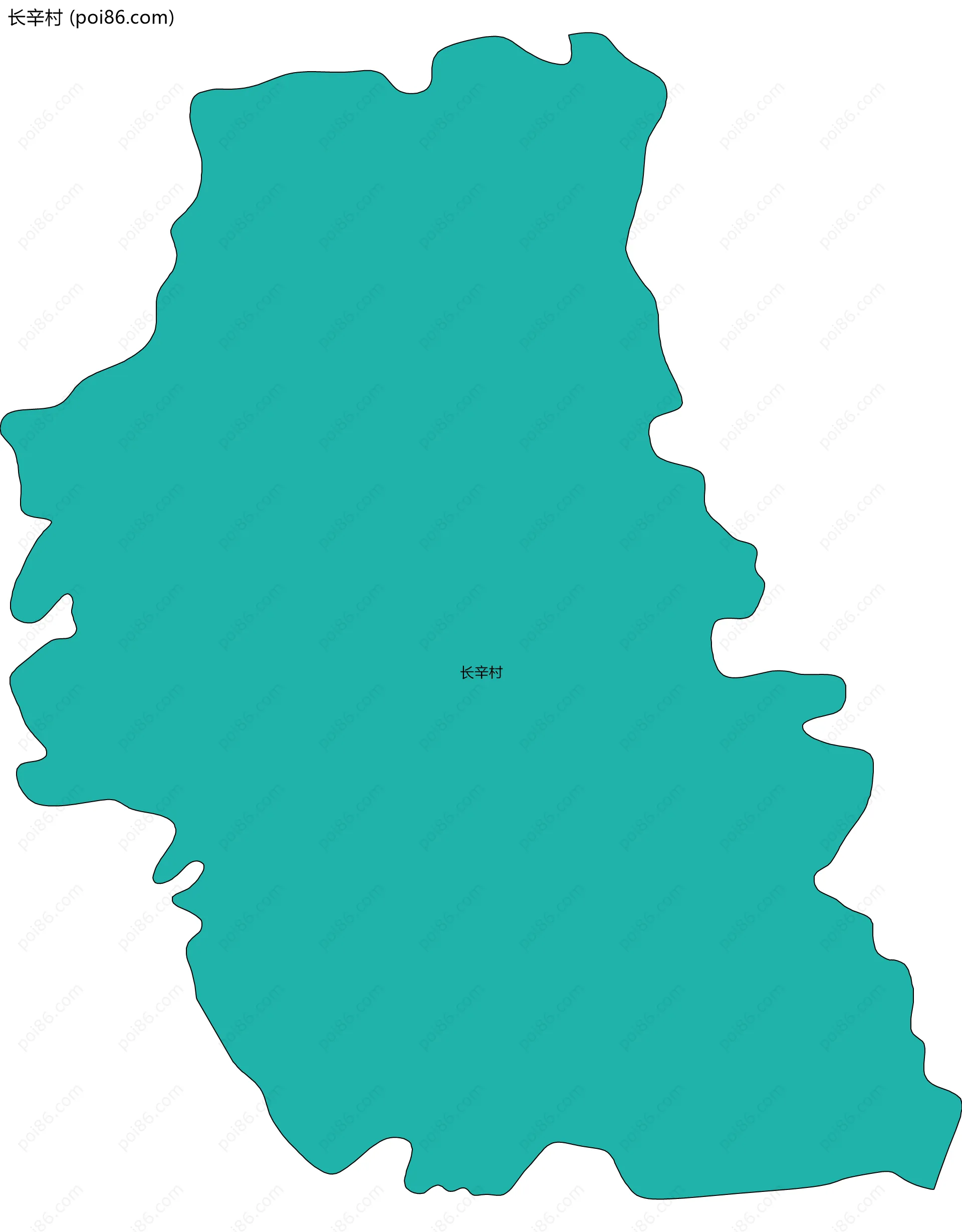 长辛村边界地图