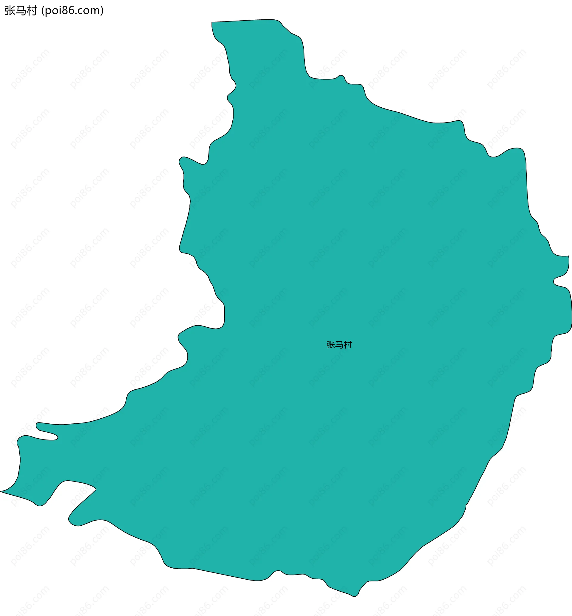 张马村边界地图