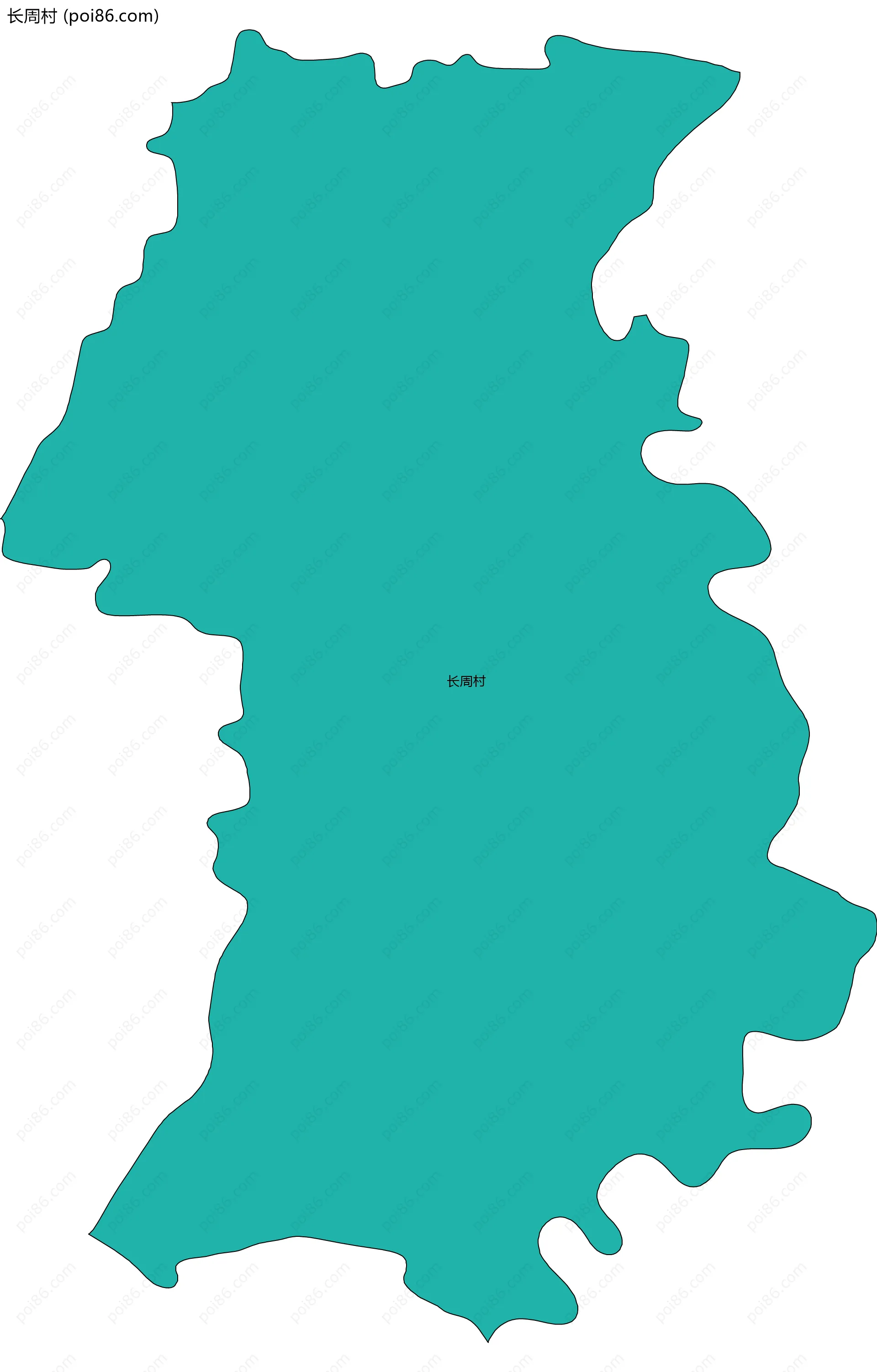 长周村边界地图