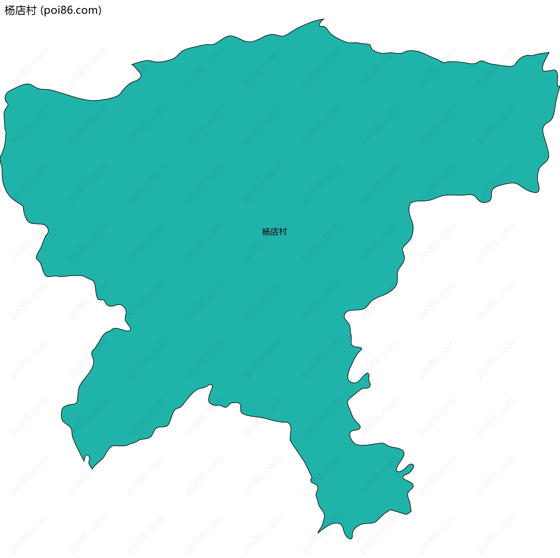 杨店村边界地图