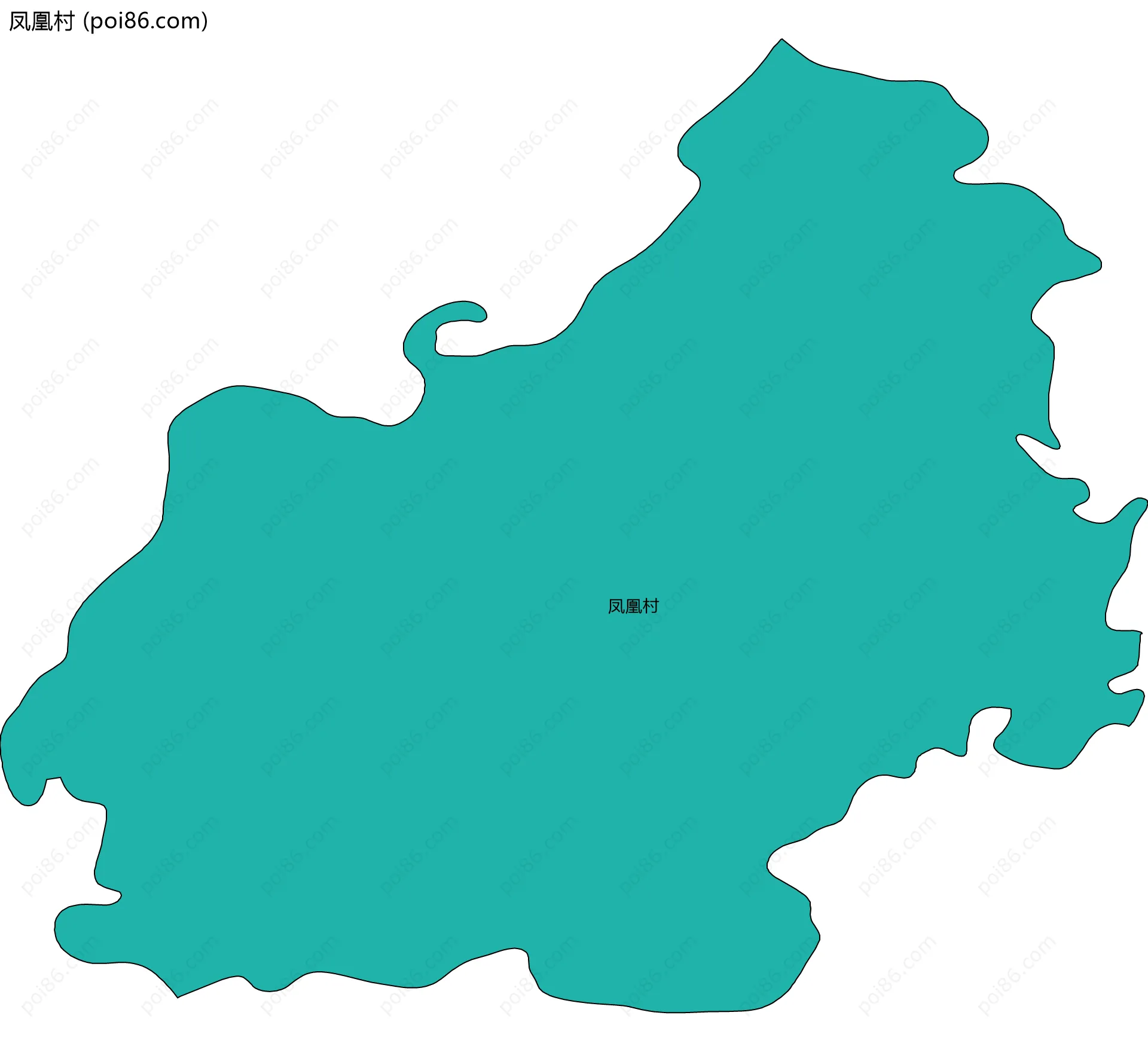 凤凰村边界地图