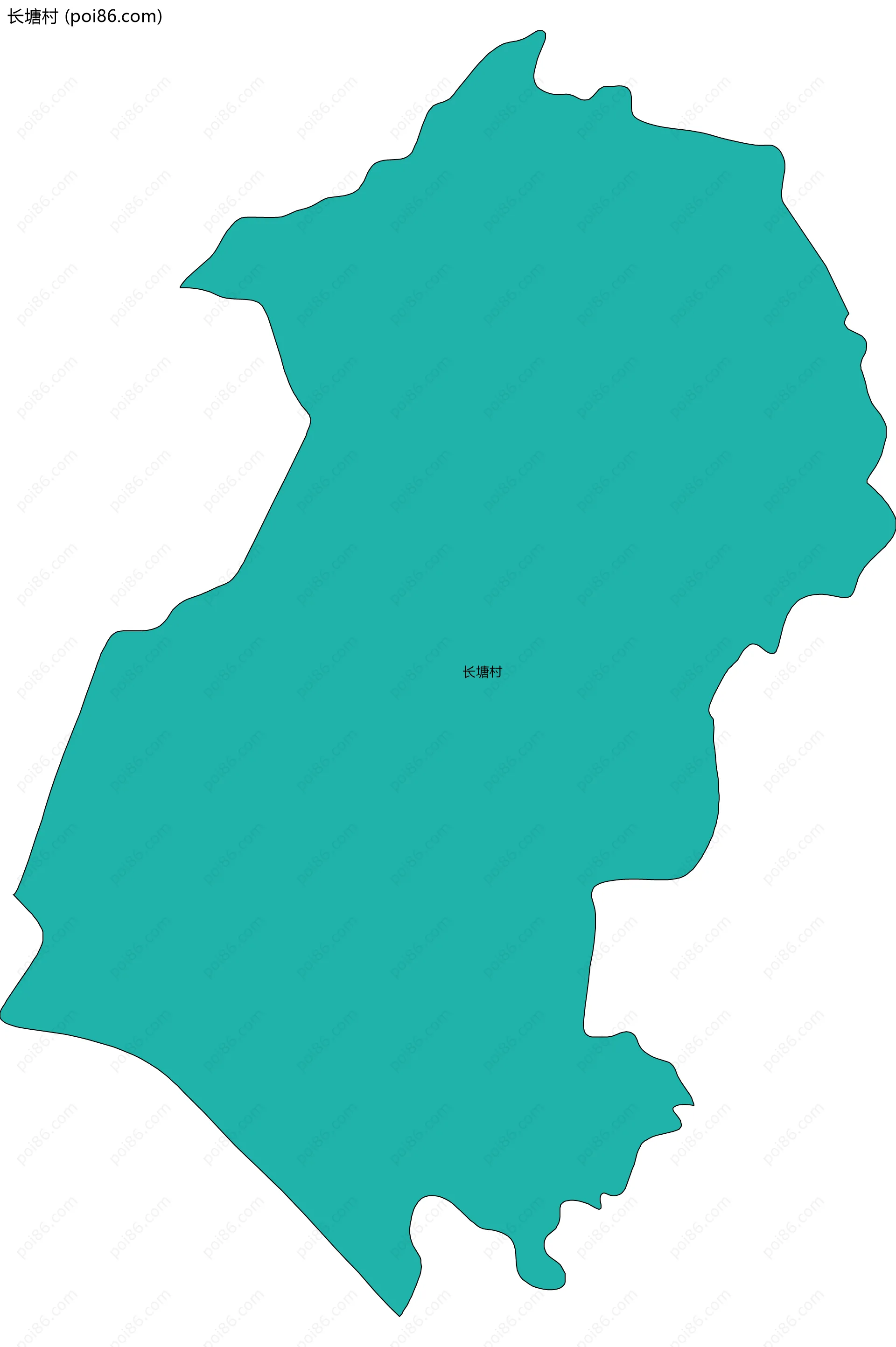长塘村边界地图