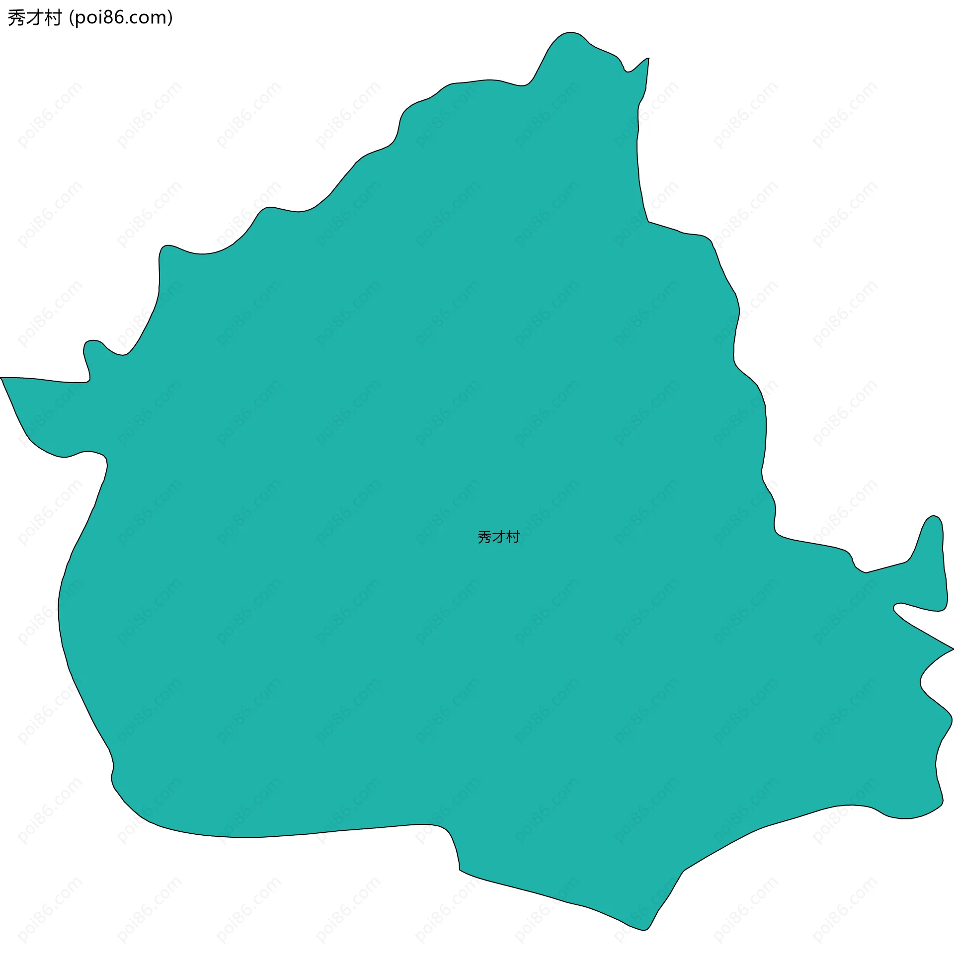 秀才村边界地图