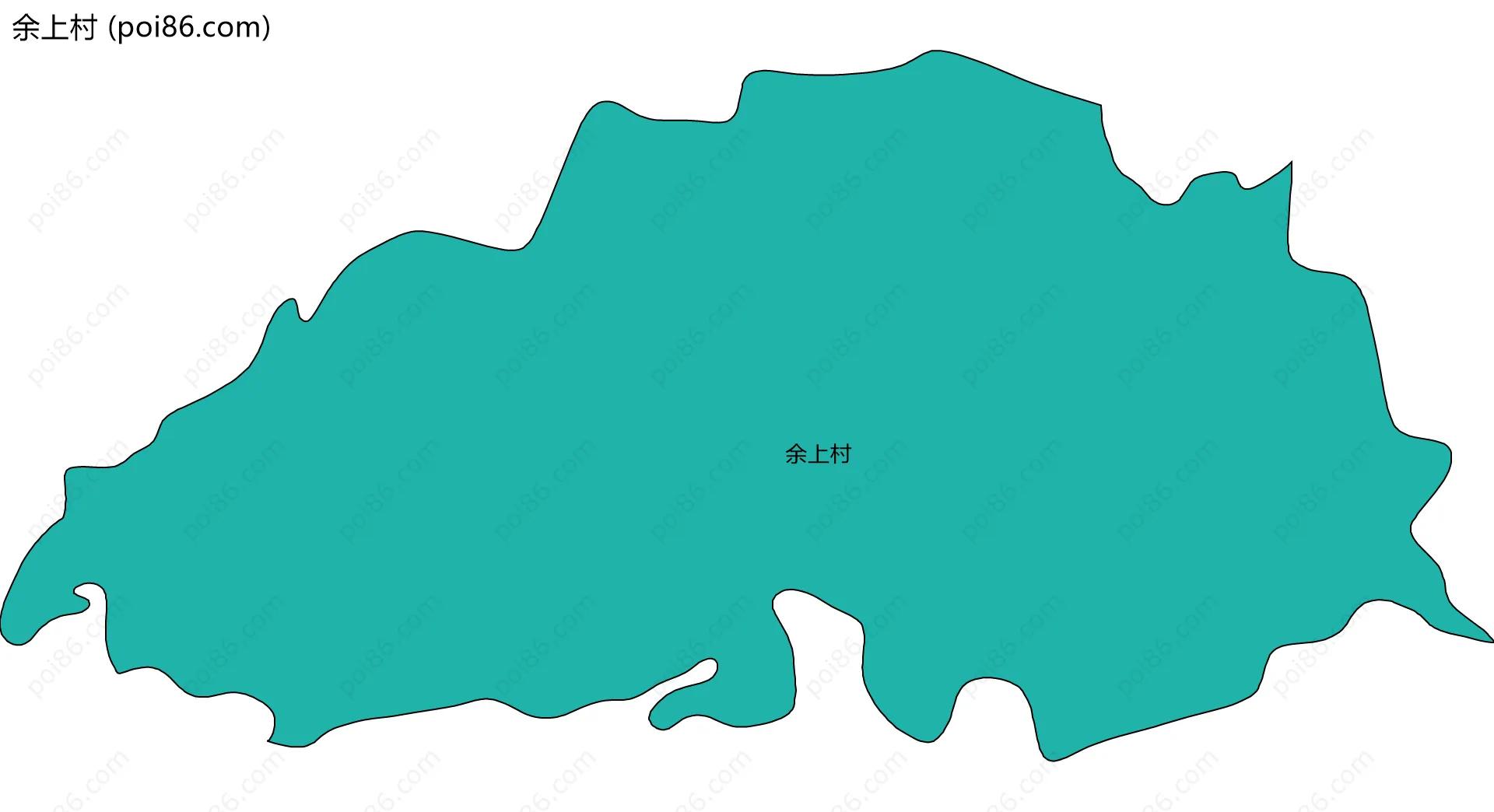 余上村边界地图