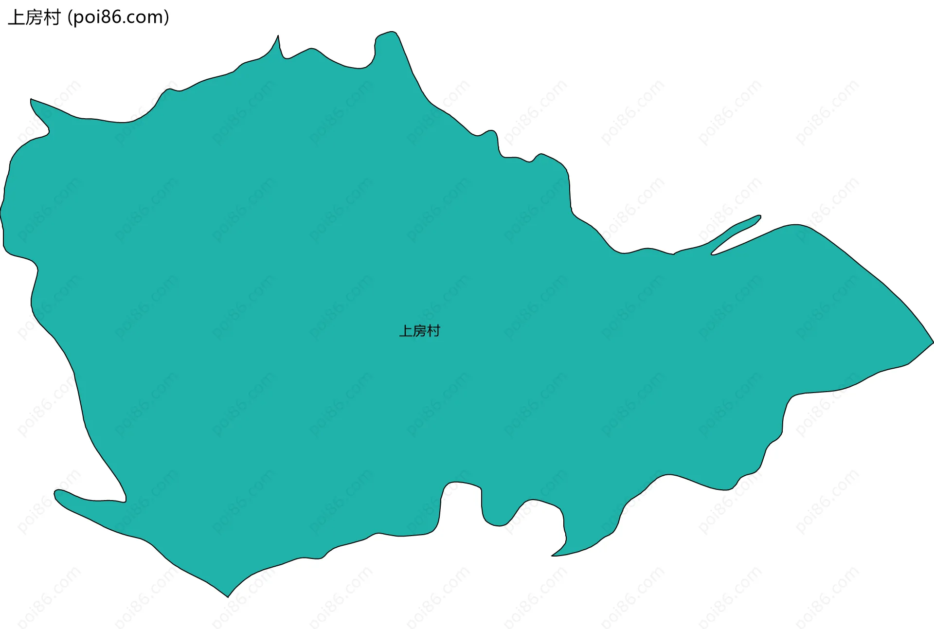 上房村边界地图