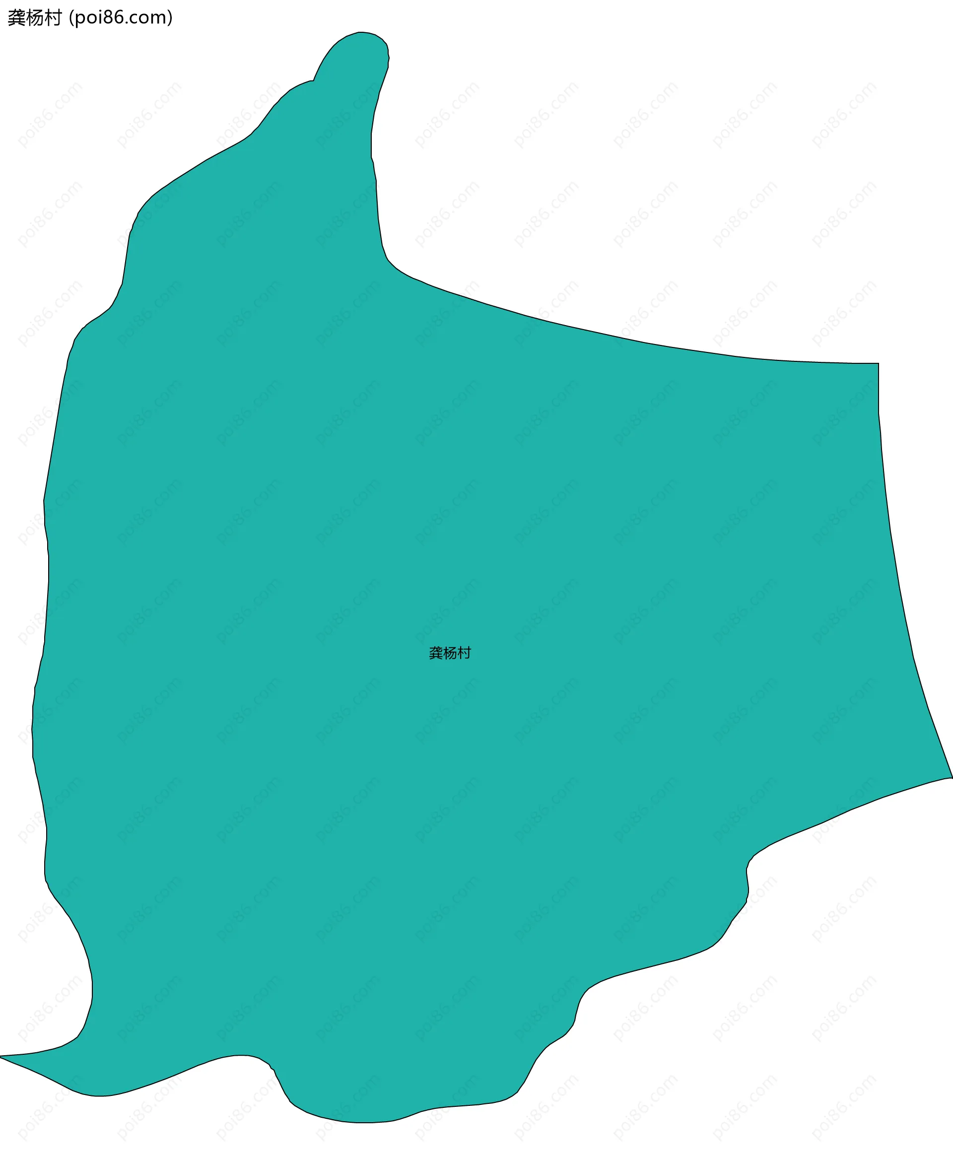 龚杨村边界地图