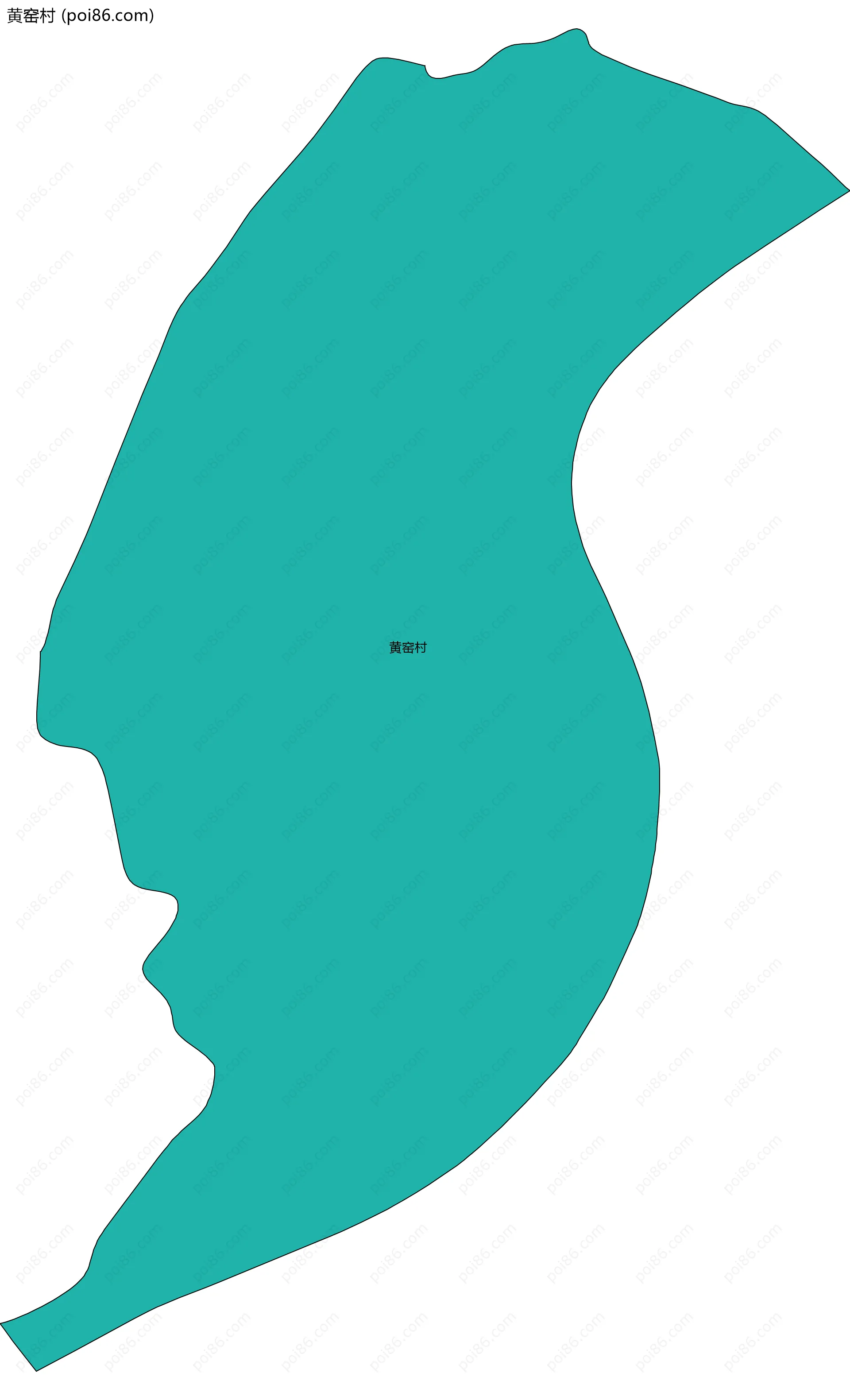 黄窑村边界地图