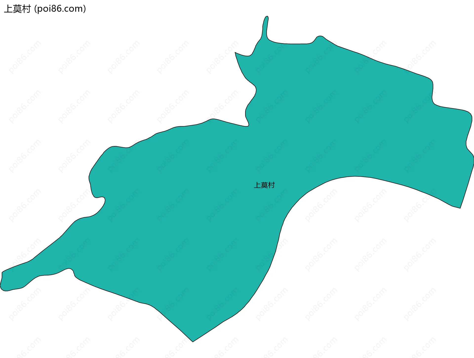上莫村边界地图