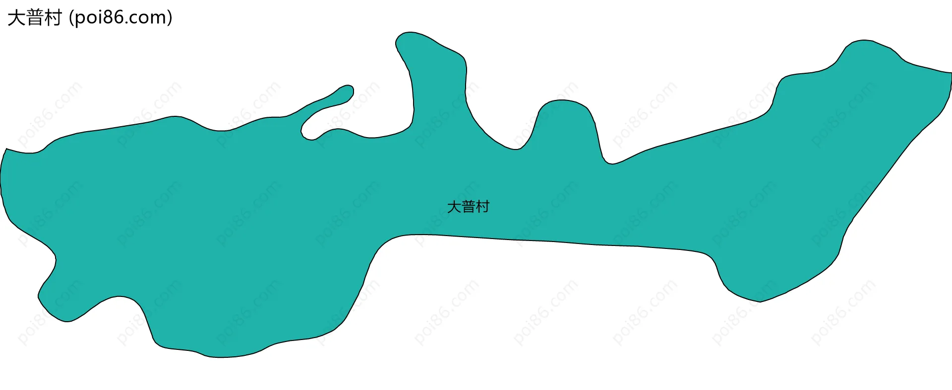 大普村边界地图