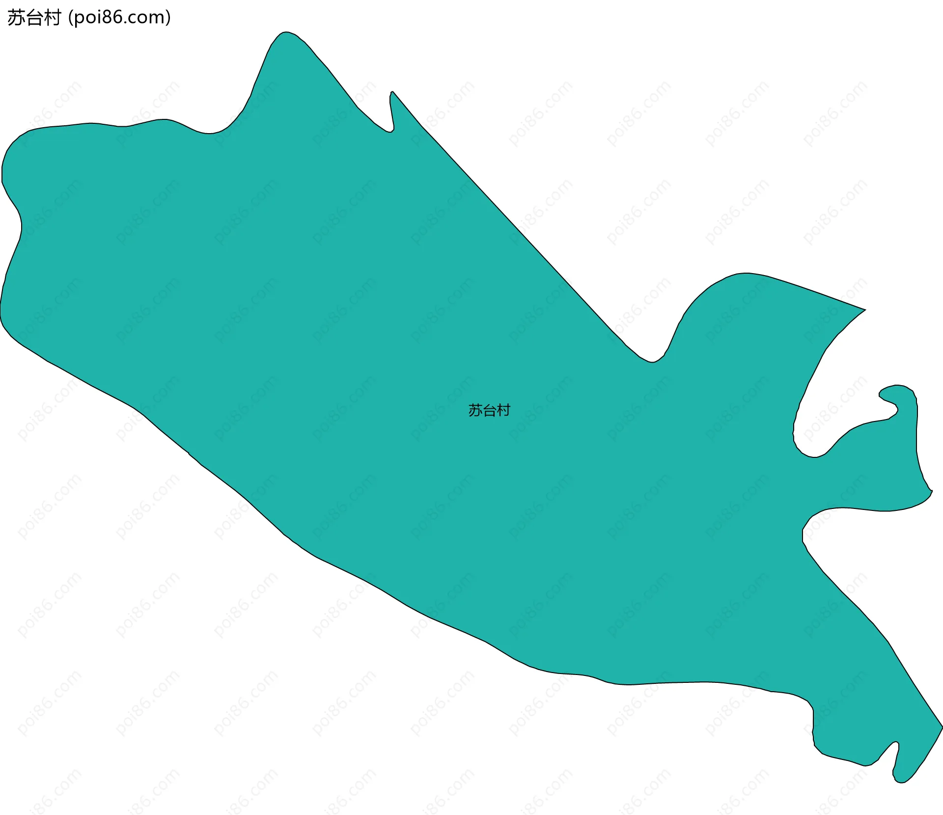 苏台村边界地图