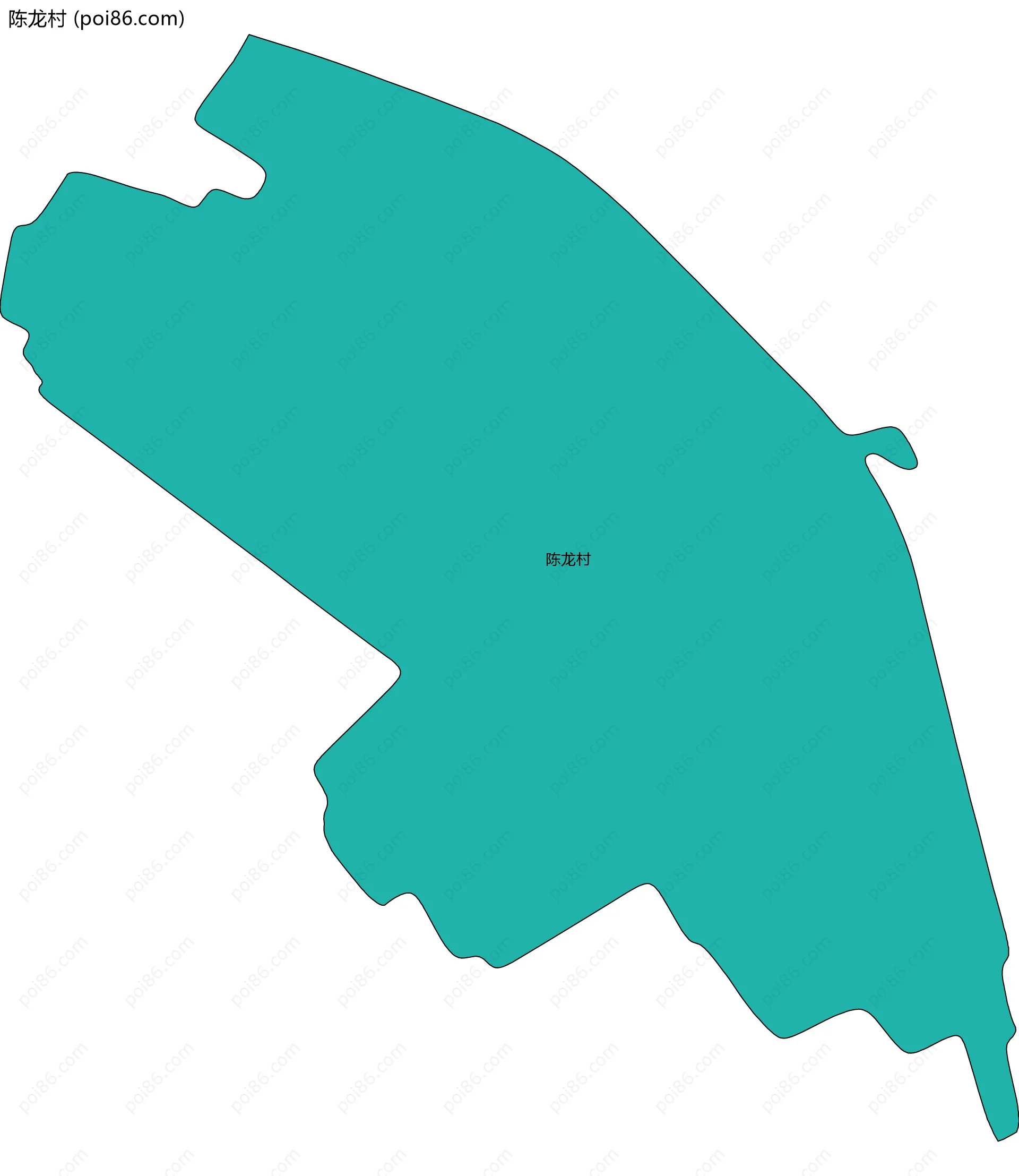 陈龙村边界地图