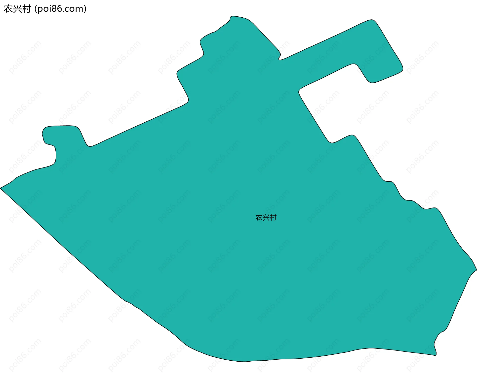 农兴村边界地图