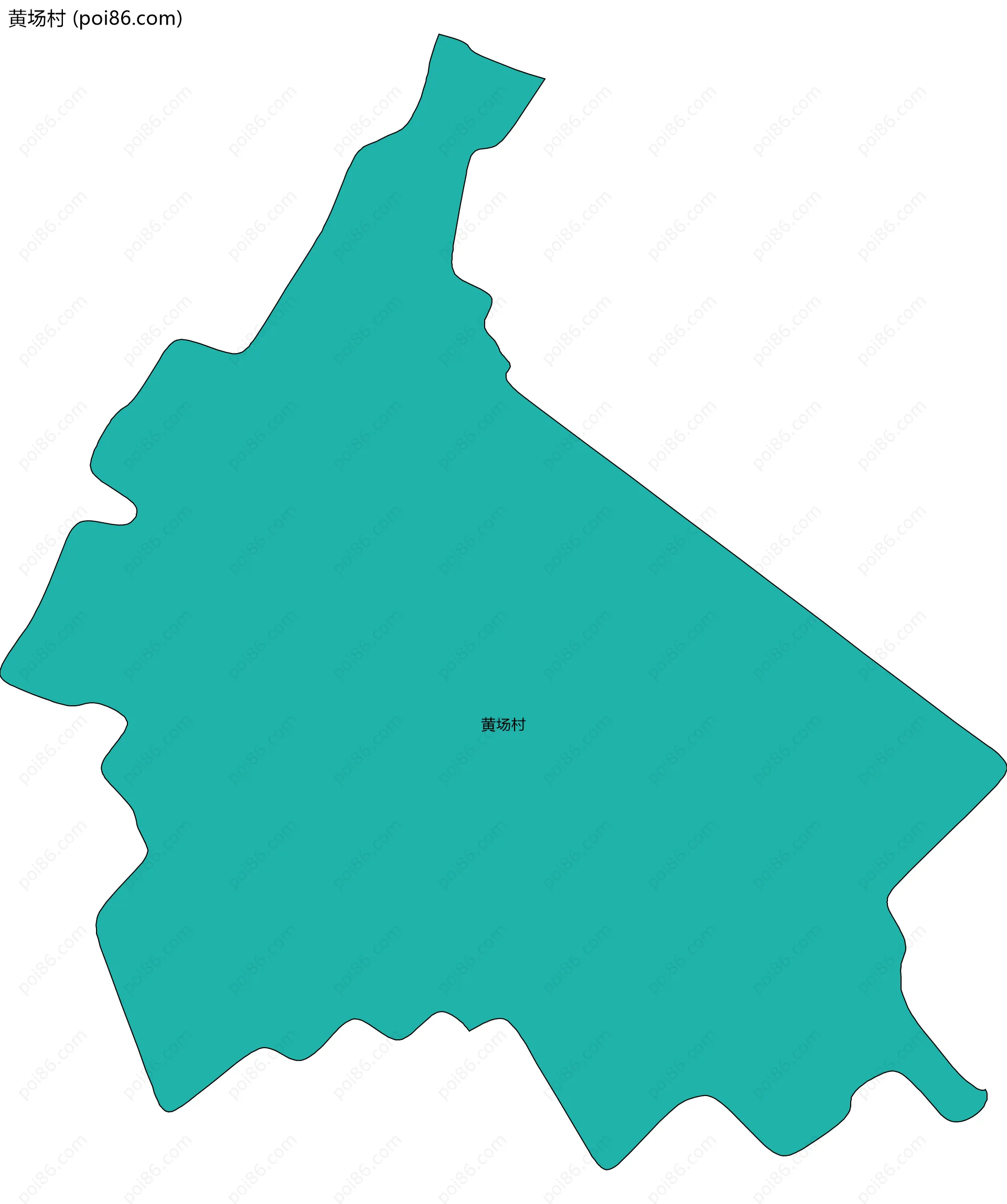 黄场村边界地图