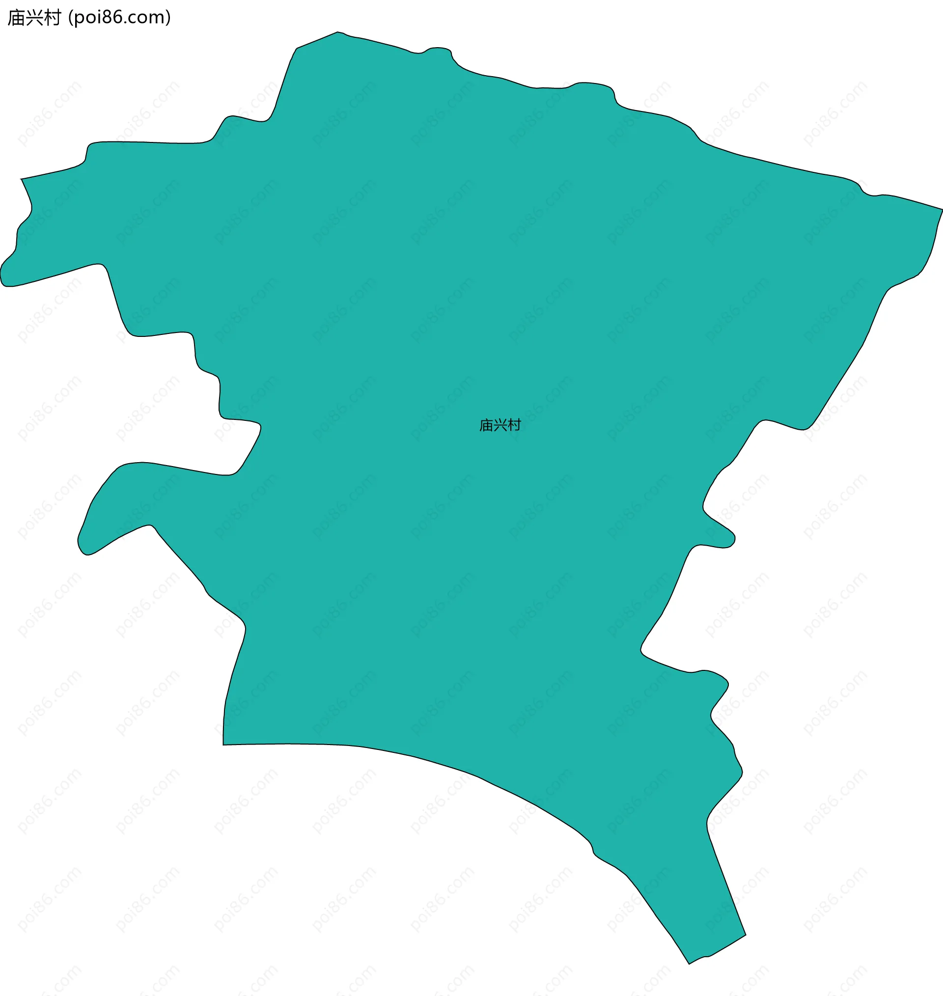庙兴村边界地图