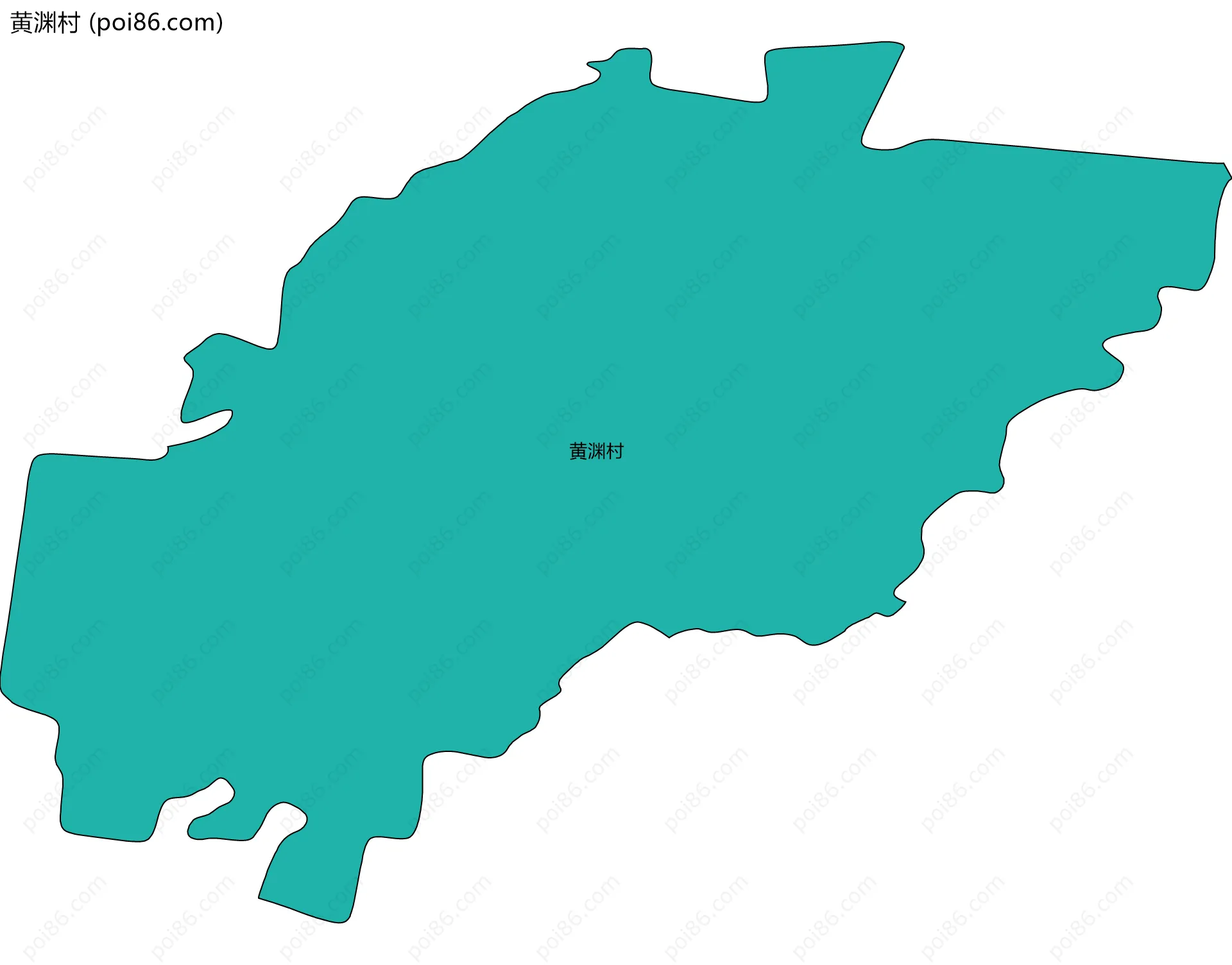 黄渊村边界地图