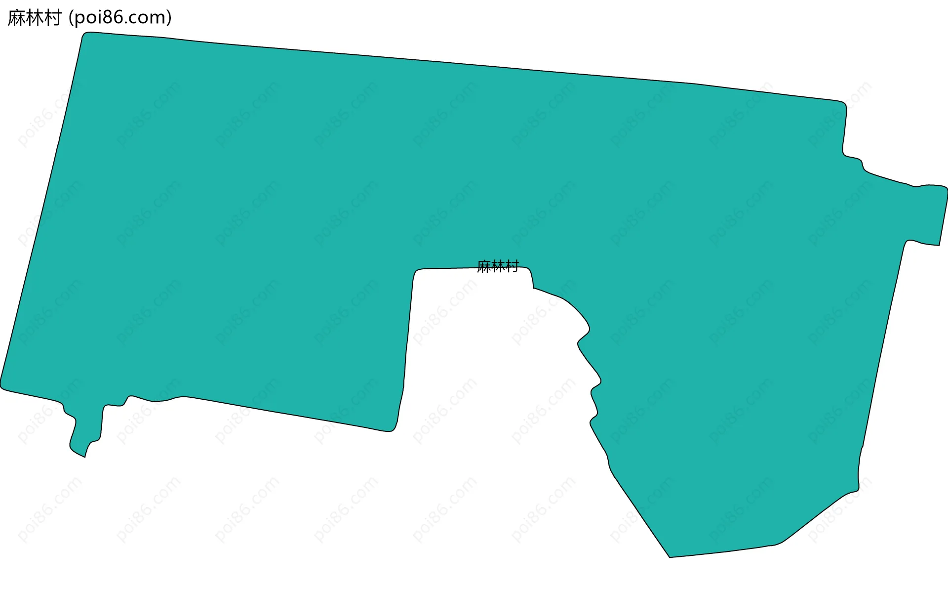 麻林村边界地图