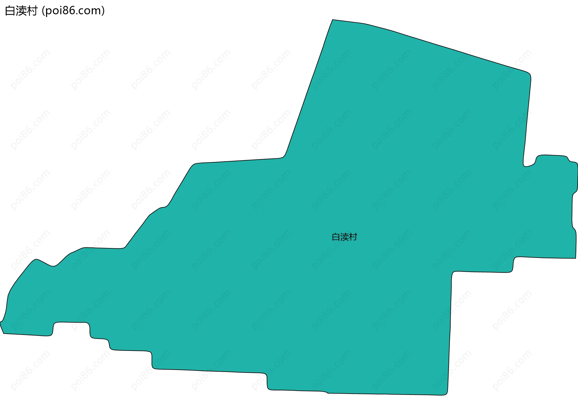 白渎村边界地图