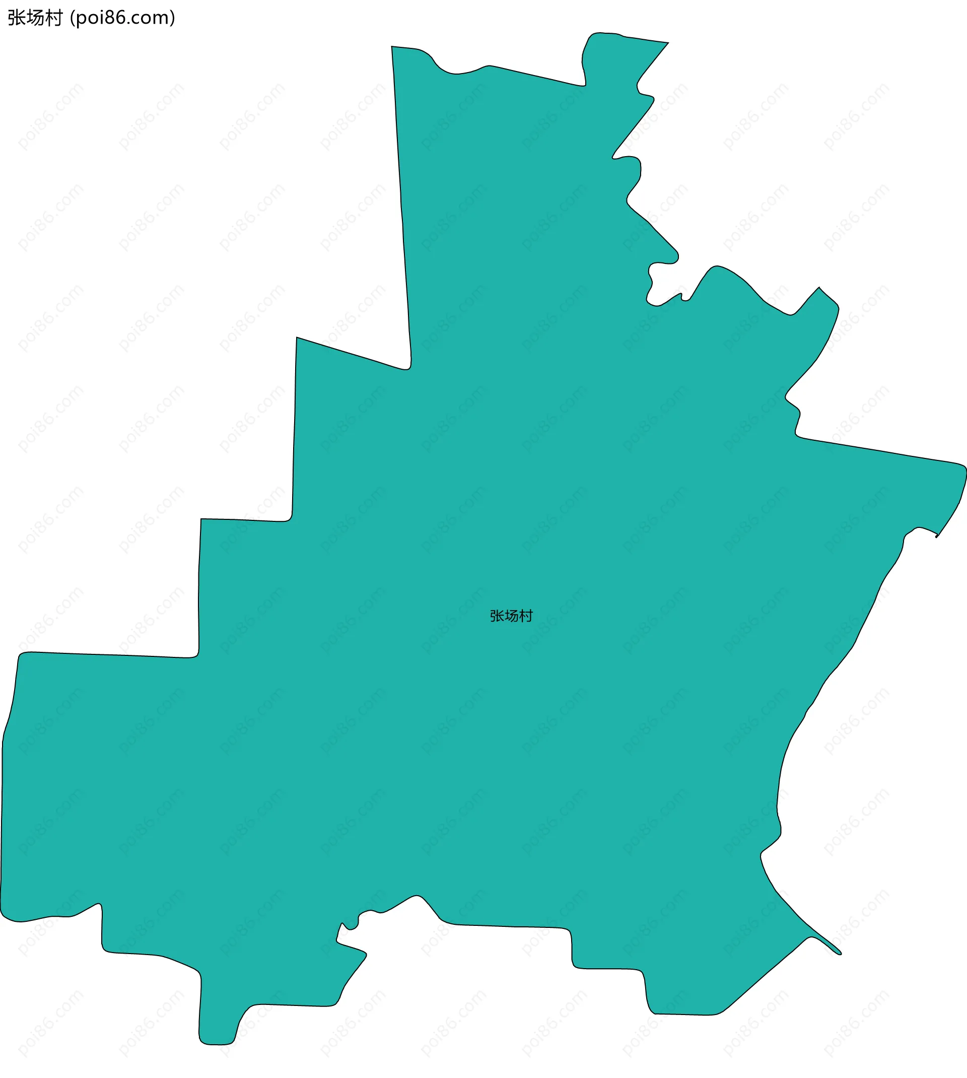 张场村边界地图