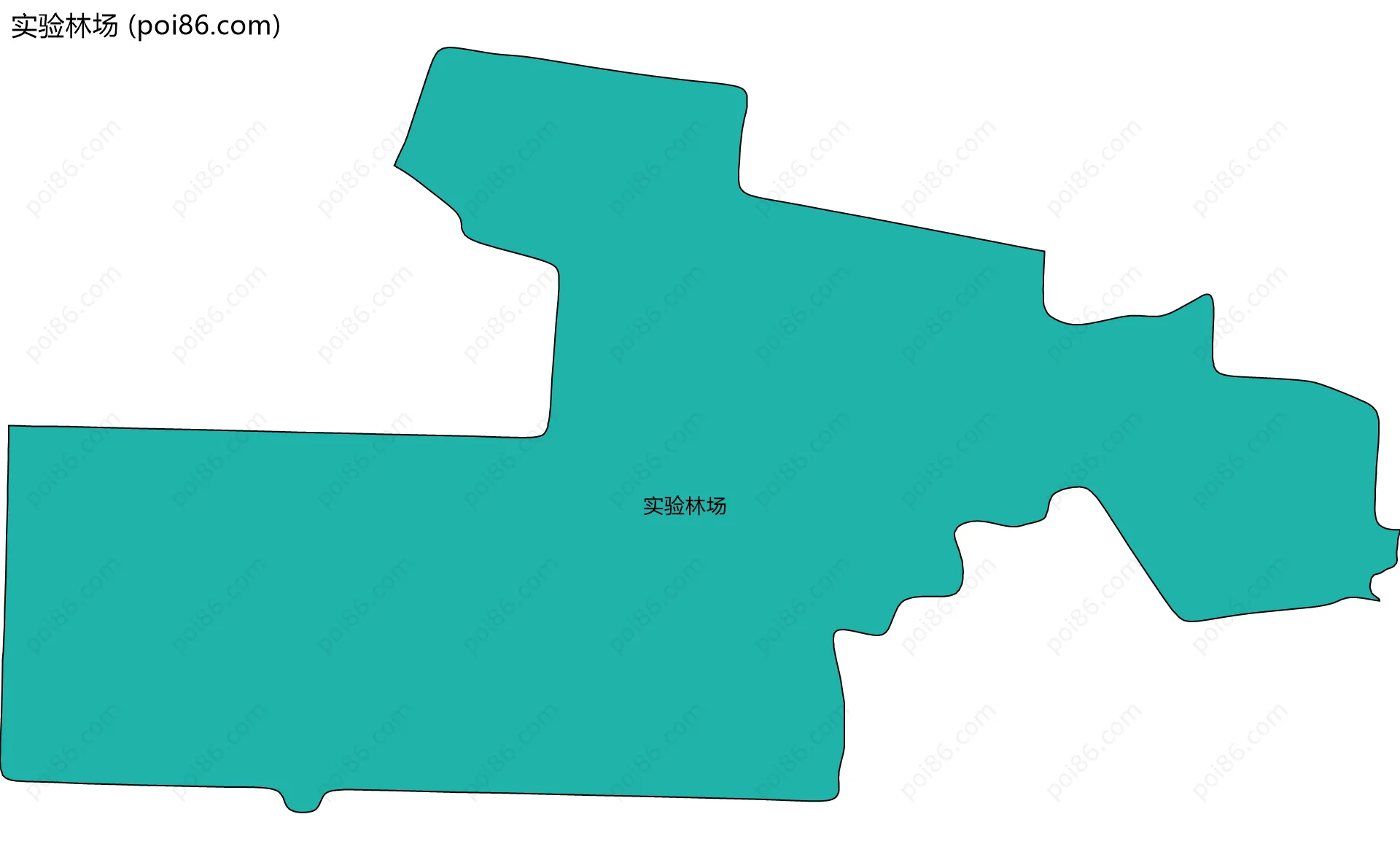 实验林场边界地图