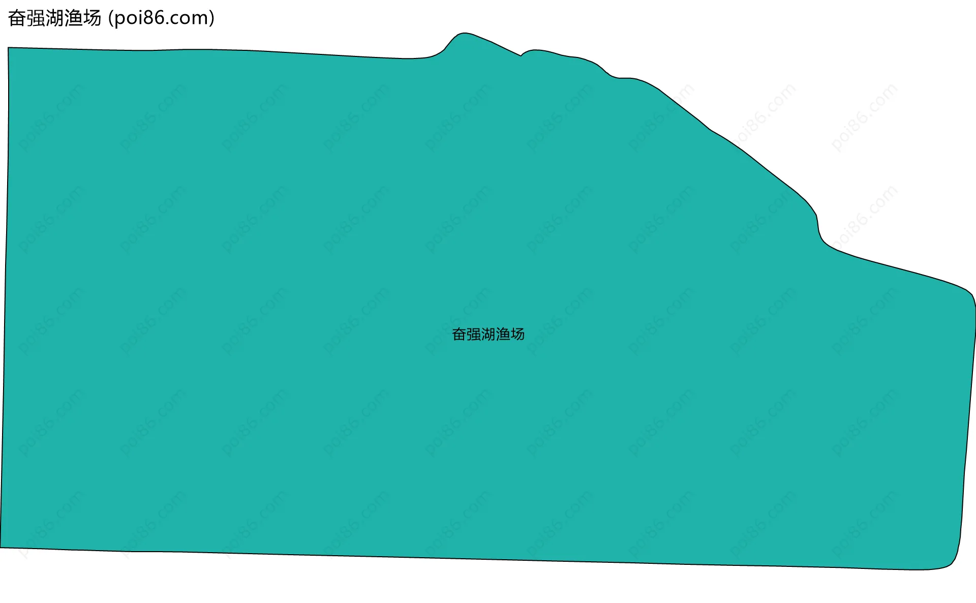 奋强湖渔场边界地图
