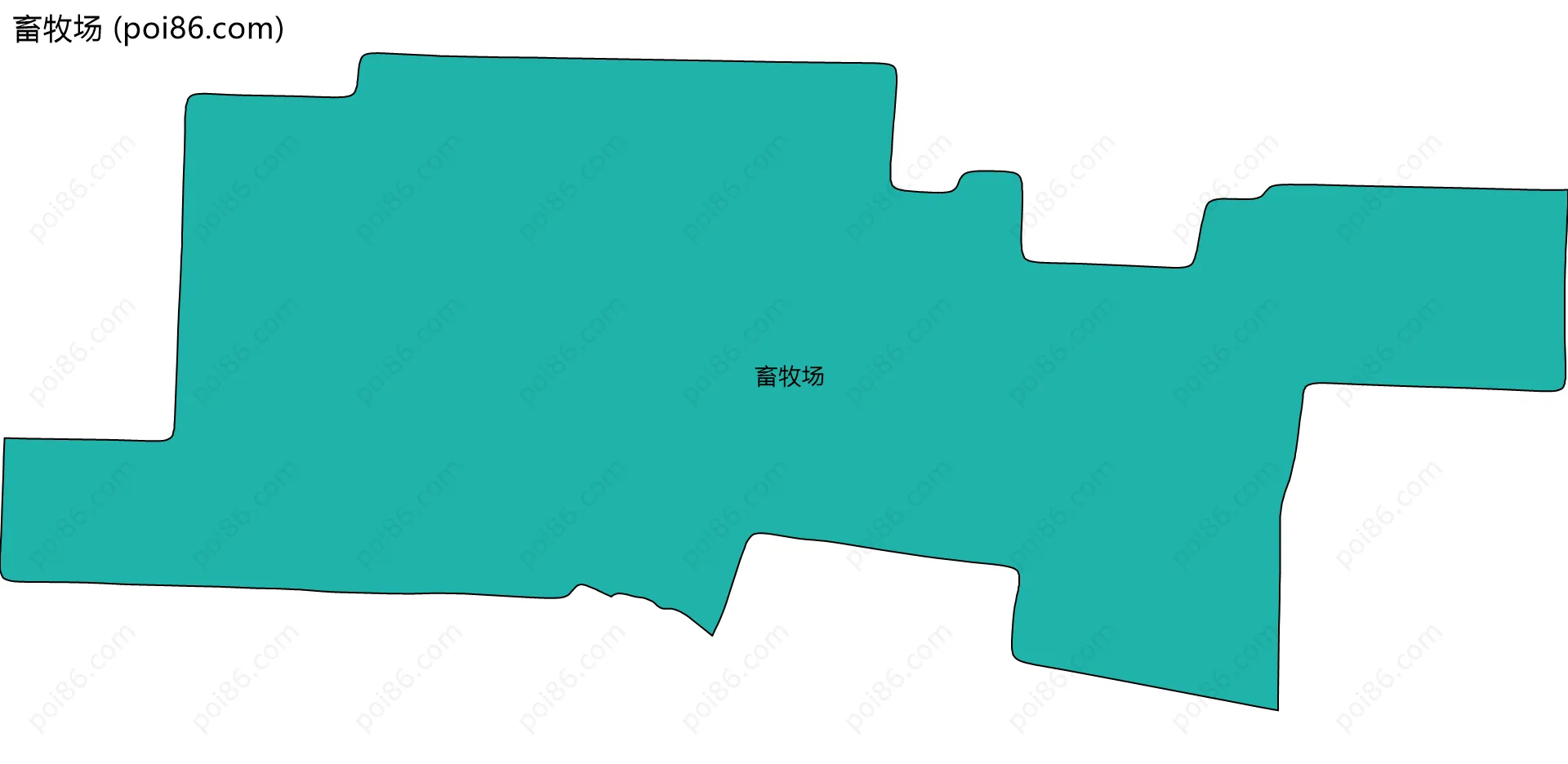 畜牧场边界地图