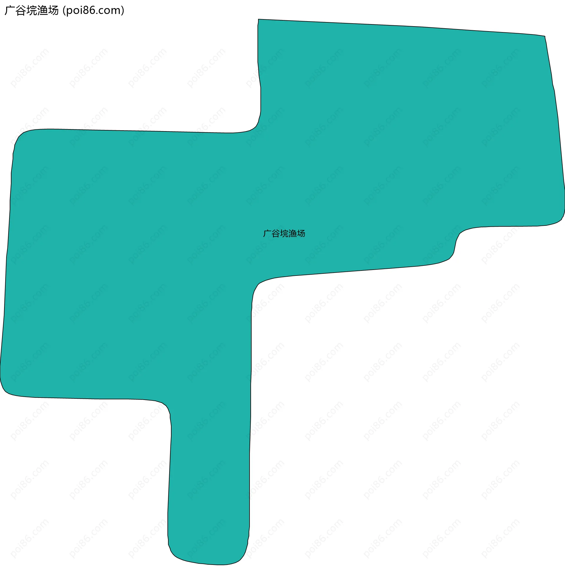 广谷垸渔场边界地图