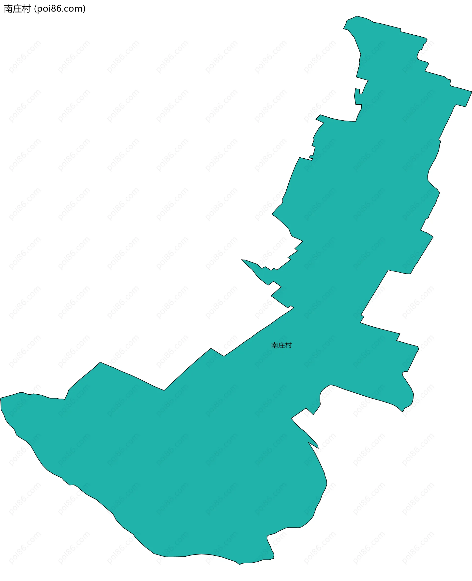 南庄村边界地图