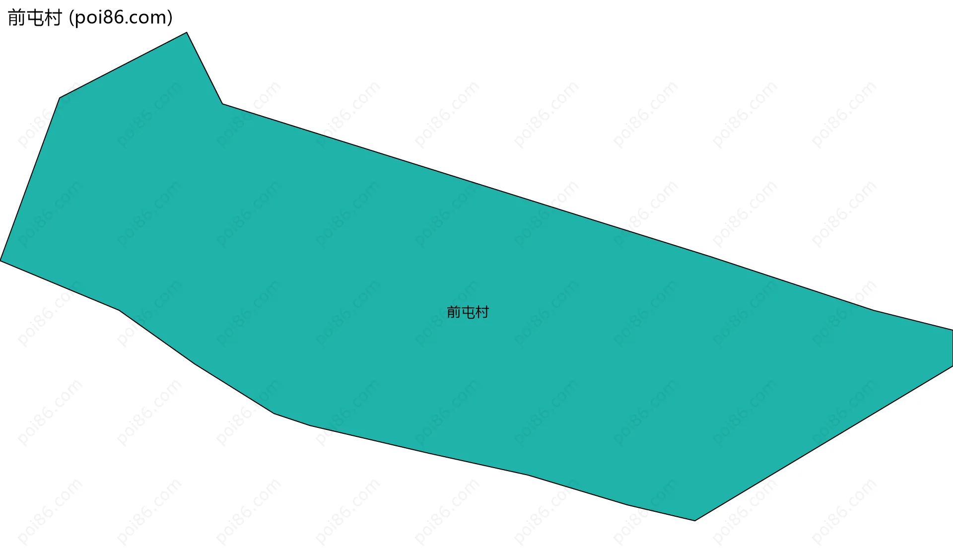 前屯村边界地图