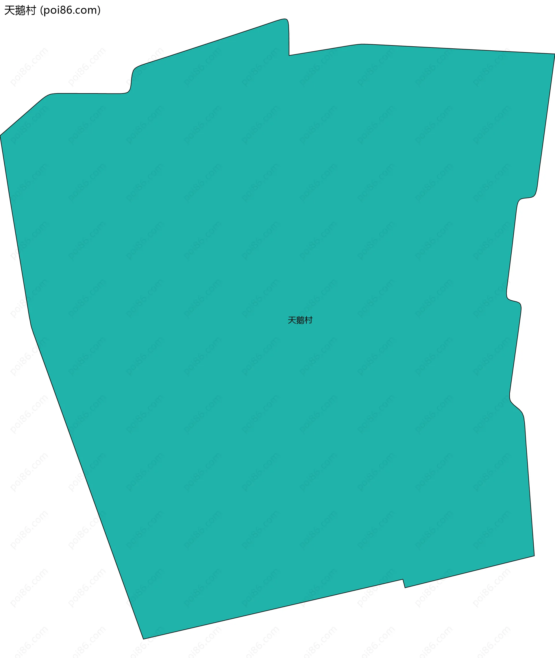 天鹅村边界地图