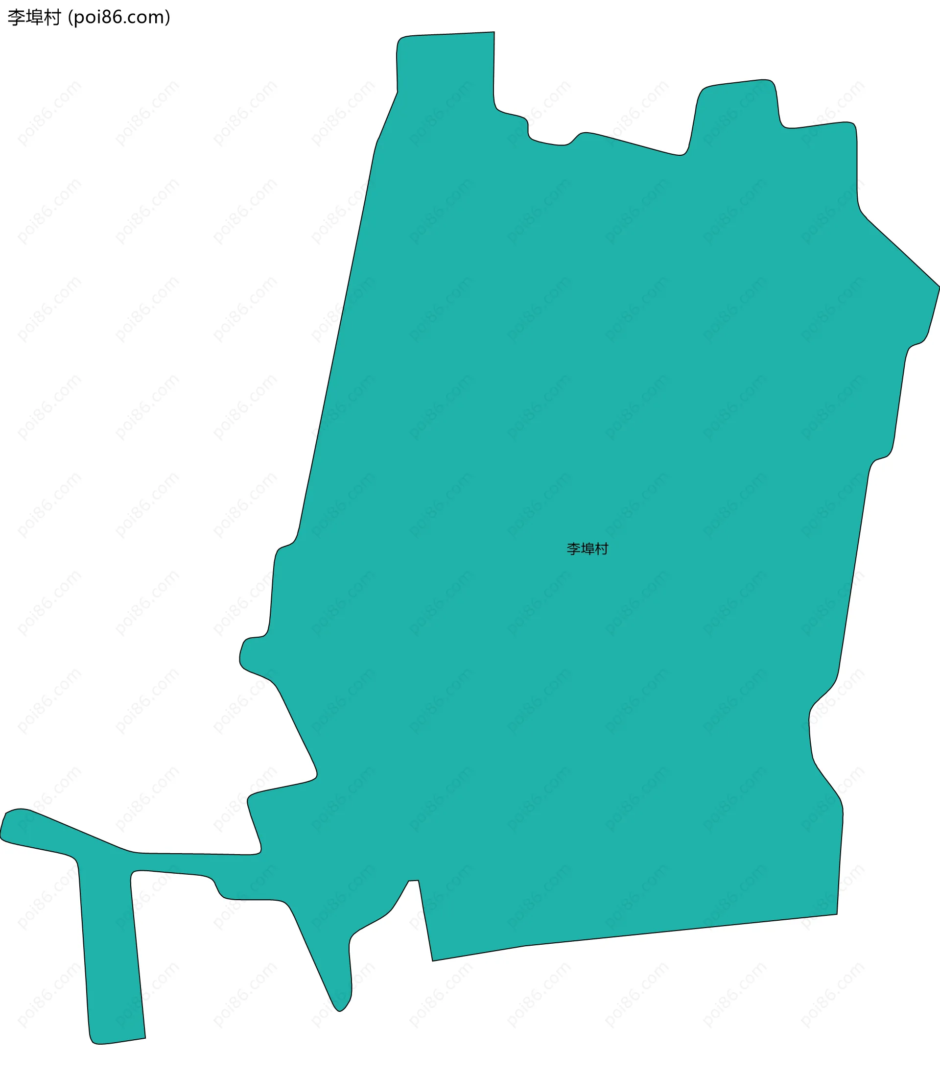 李埠村边界地图