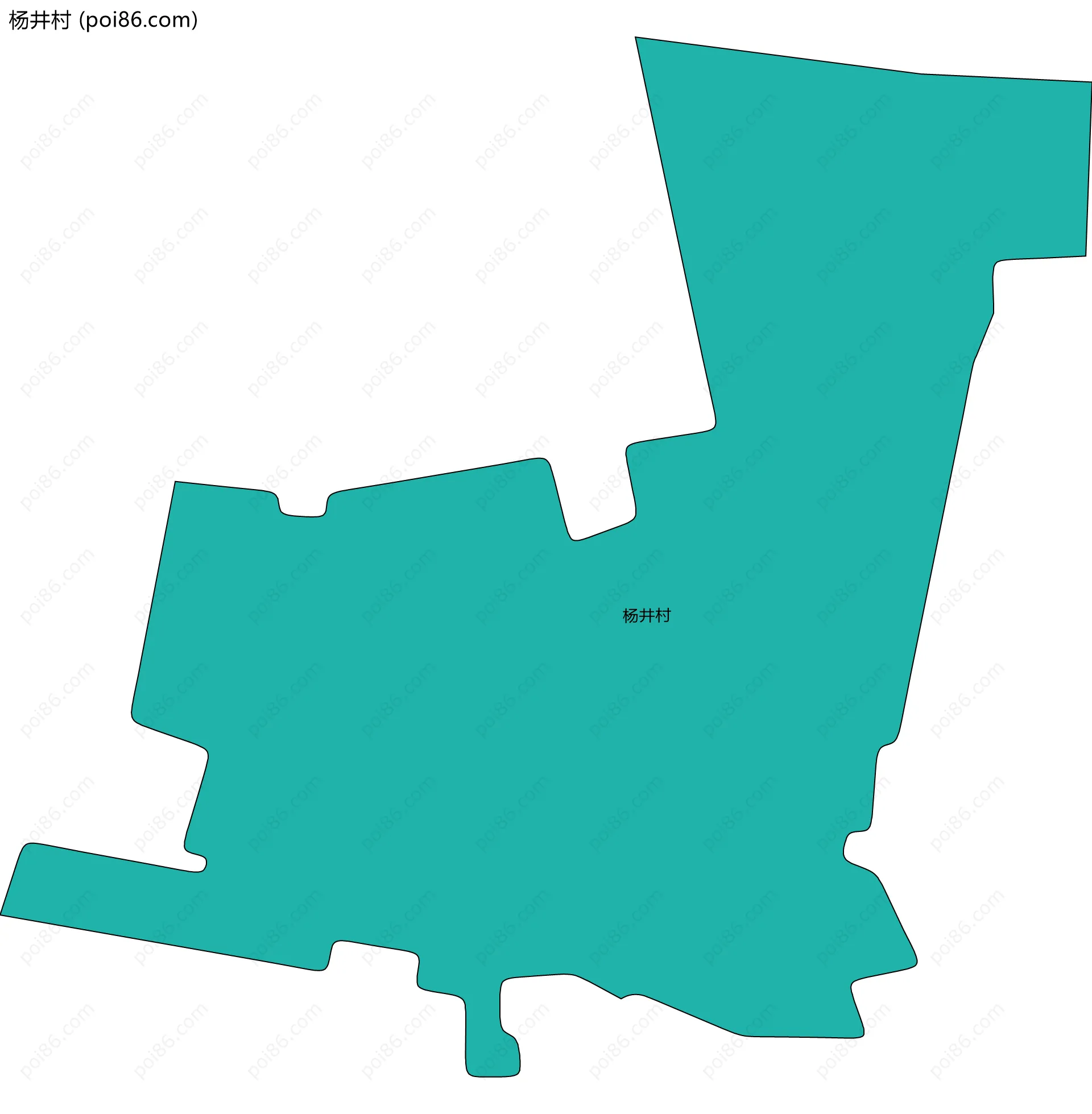 杨井村边界地图